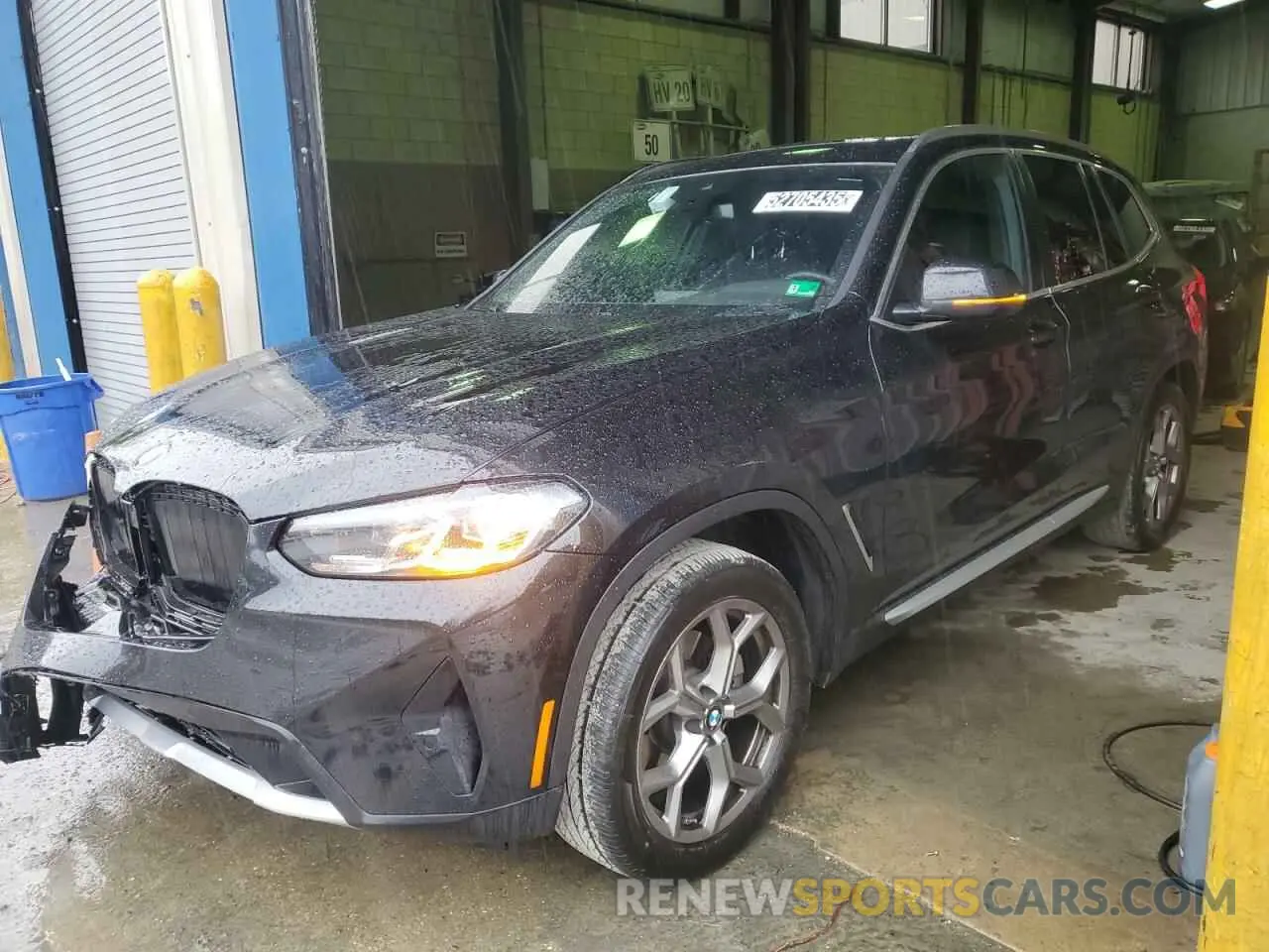 1 Photograph of a damaged car 5UX53DP07R9V03817 BMW X3 2024