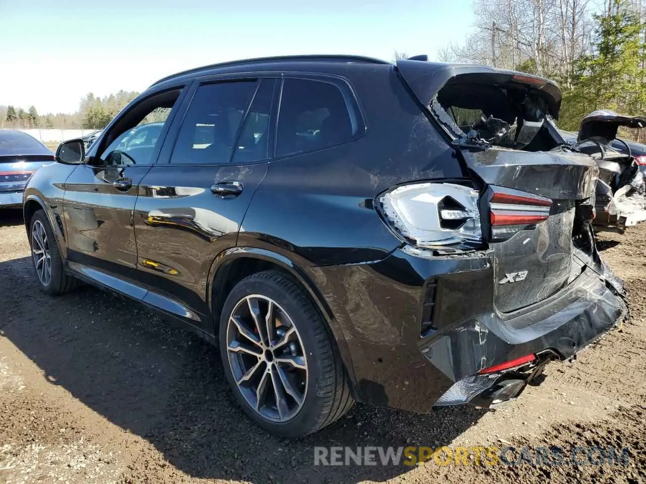 2 Photograph of a damaged car 5UX53DP09R9V00207 BMW X3 2024