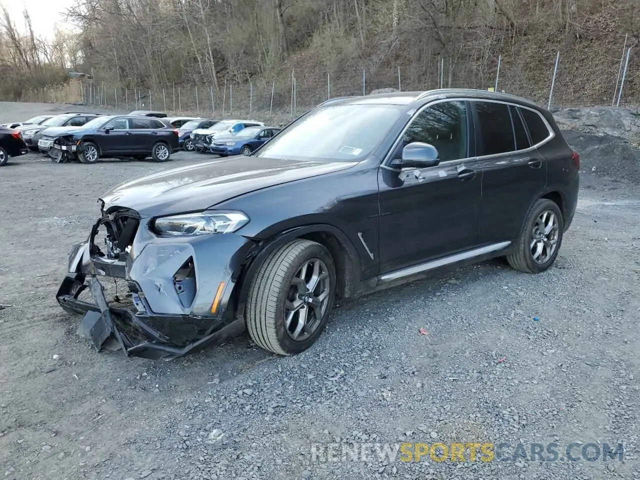 1 Photograph of a damaged car 5UX53DP0XR9W02177 BMW X3 2024