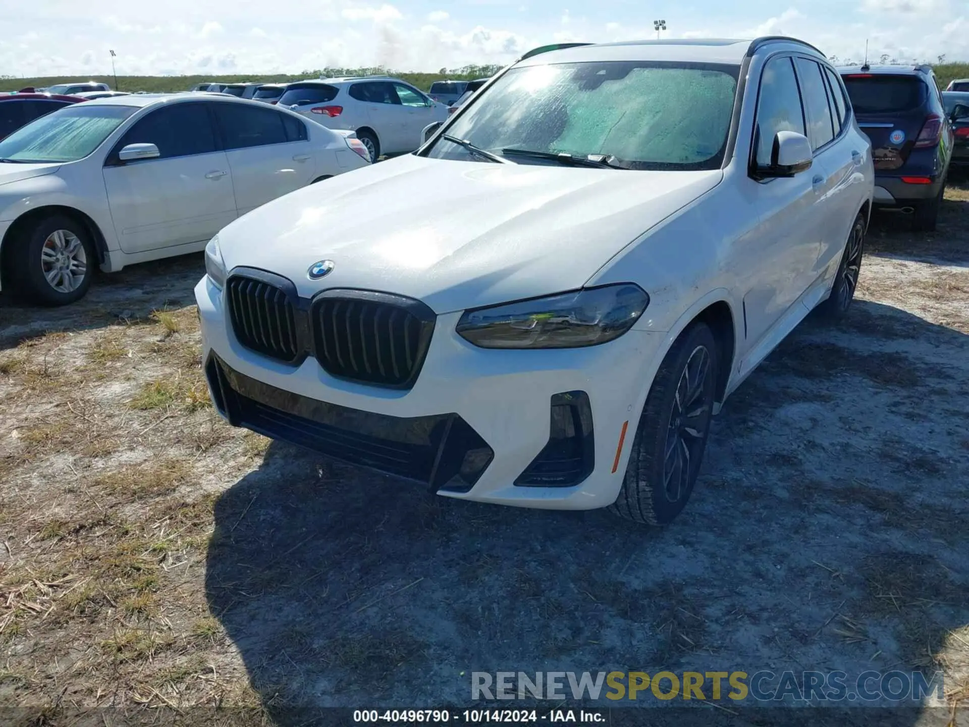 2 Photograph of a damaged car WBX47DP00RN296795 BMW X3 2024