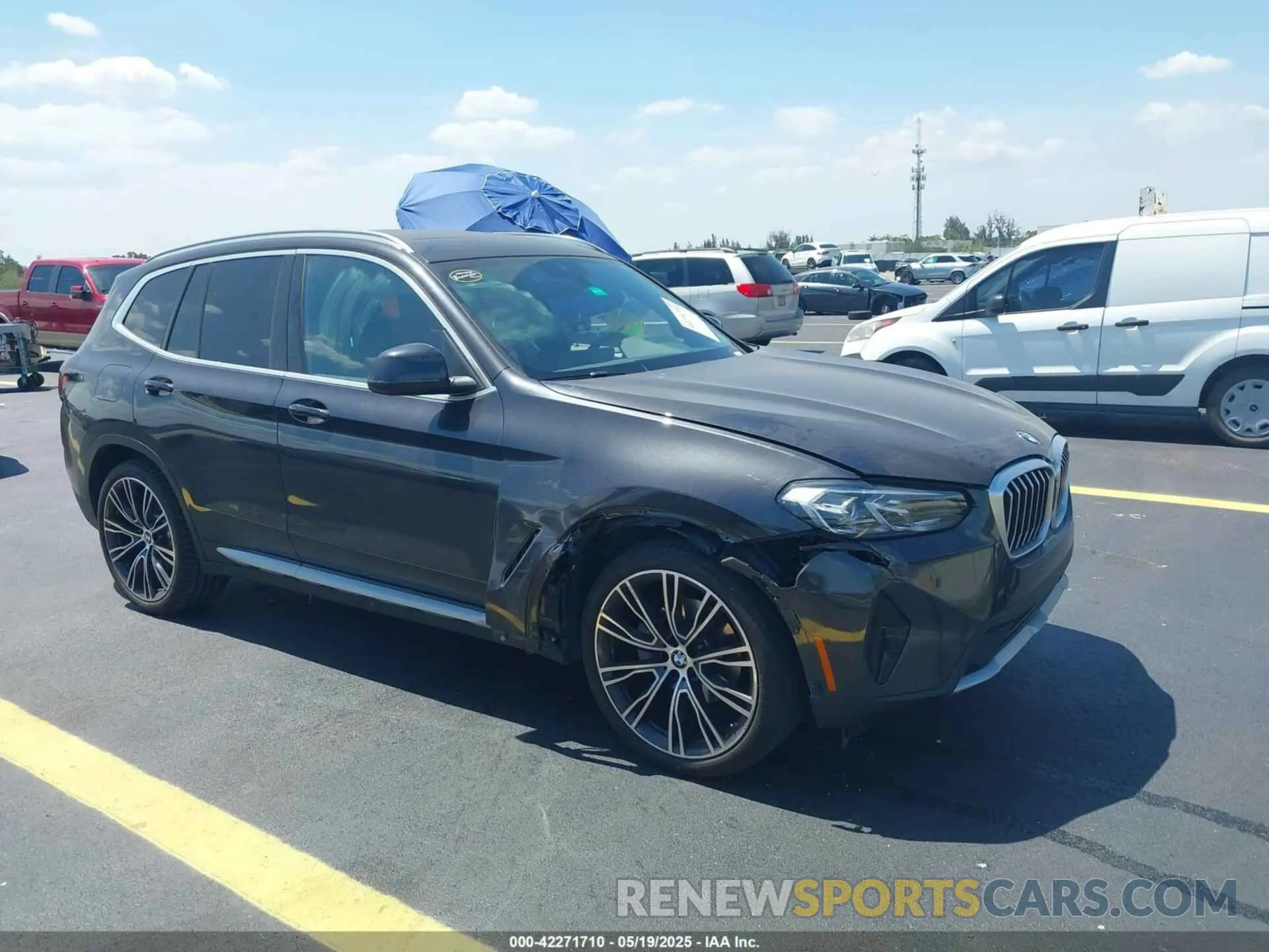 1 Photograph of a damaged car WBX47DP0XRN280846 BMW X3 2024