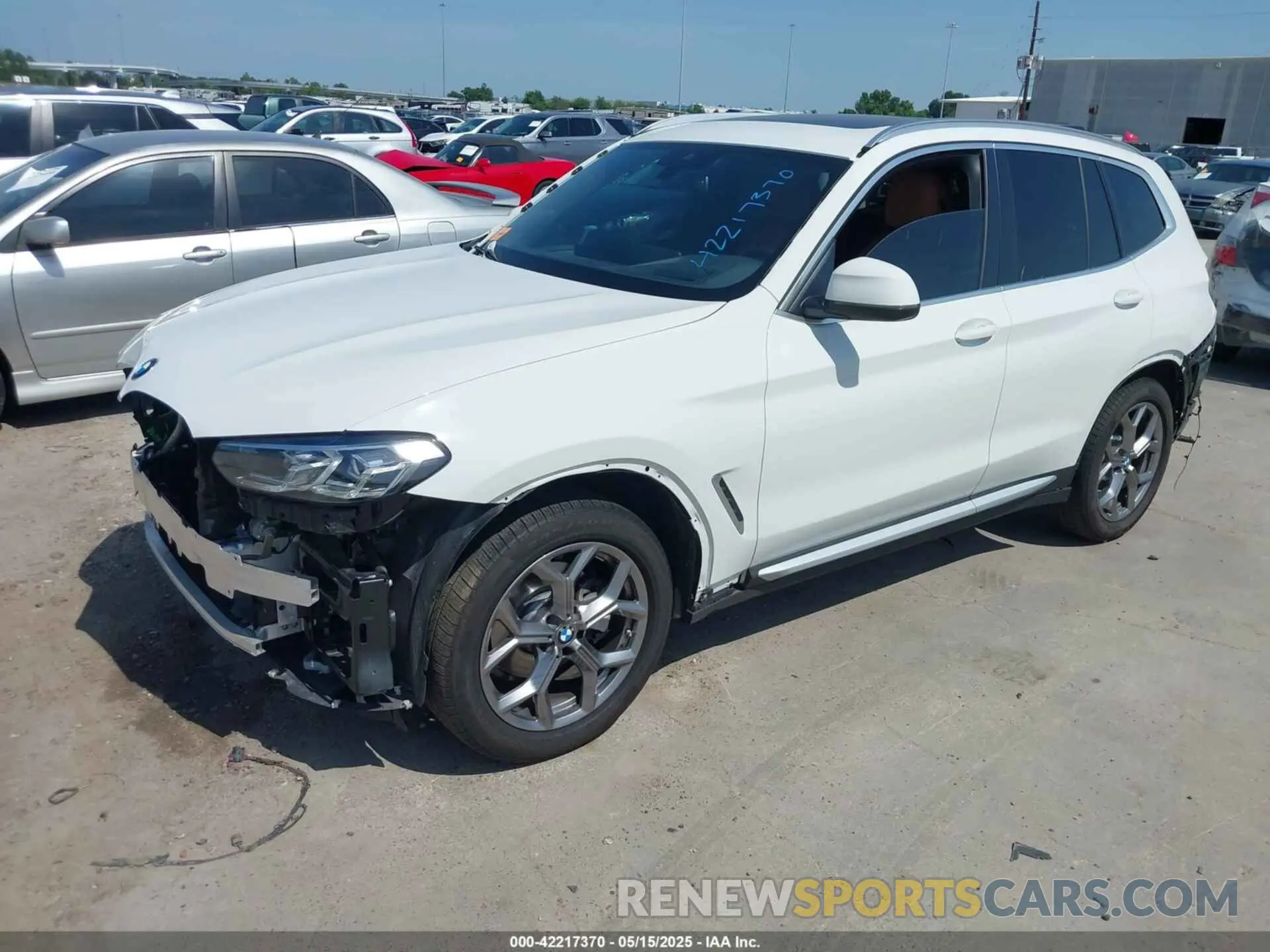 2 Photograph of a damaged car WBX57DP07RN267346 BMW X3 2024