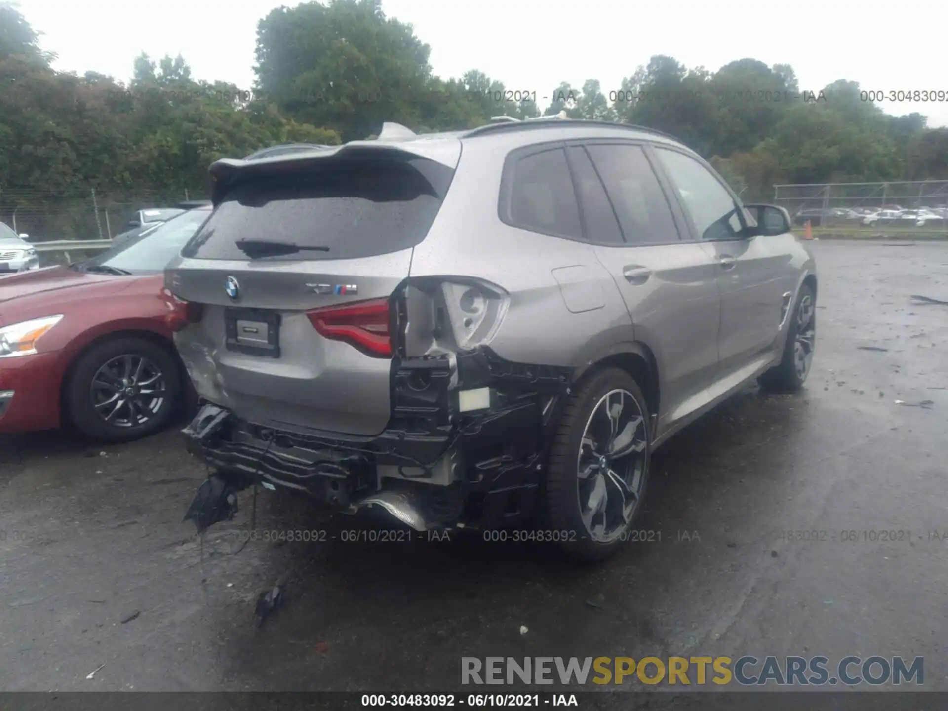 4 Photograph of a damaged car 5YMTS0C01L9B23691 BMW X3 M 2020