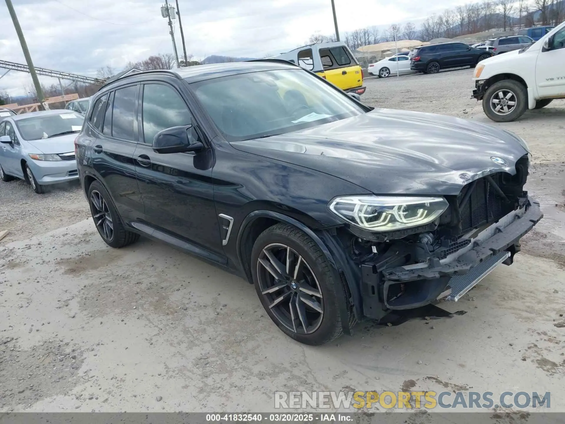 1 Photograph of a damaged car 5YMTS0C01L9B31645 BMW X3 M 2020