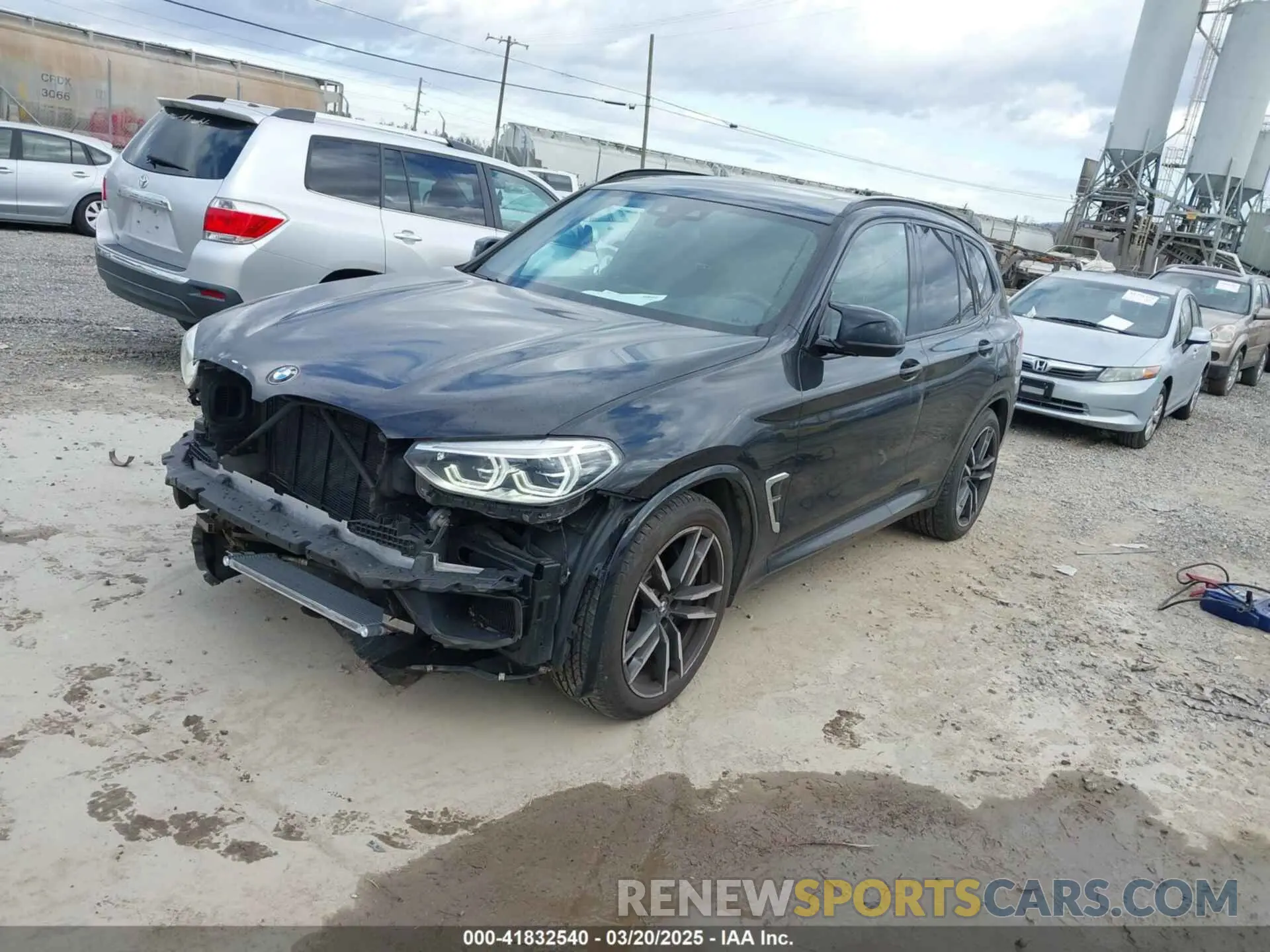 2 Photograph of a damaged car 5YMTS0C01L9B31645 BMW X3 M 2020