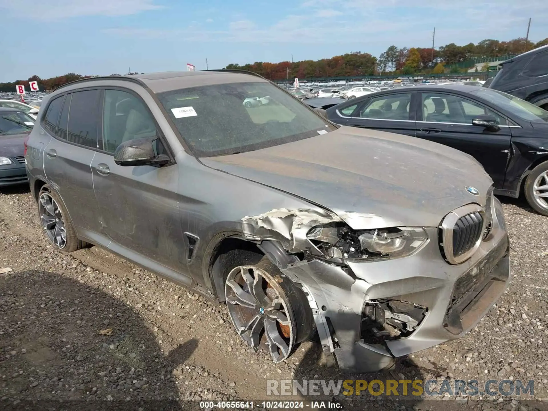1 Photograph of a damaged car 5YMTS0C02L9B57221 BMW X3 M 2020