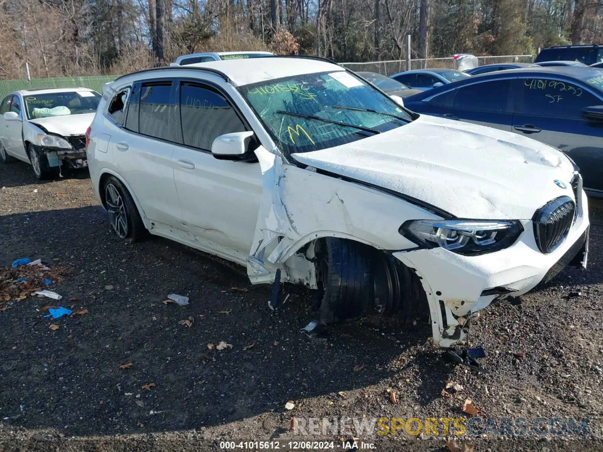 1 Photograph of a damaged car 5YMTS0C03L9B77591 BMW X3 M 2020