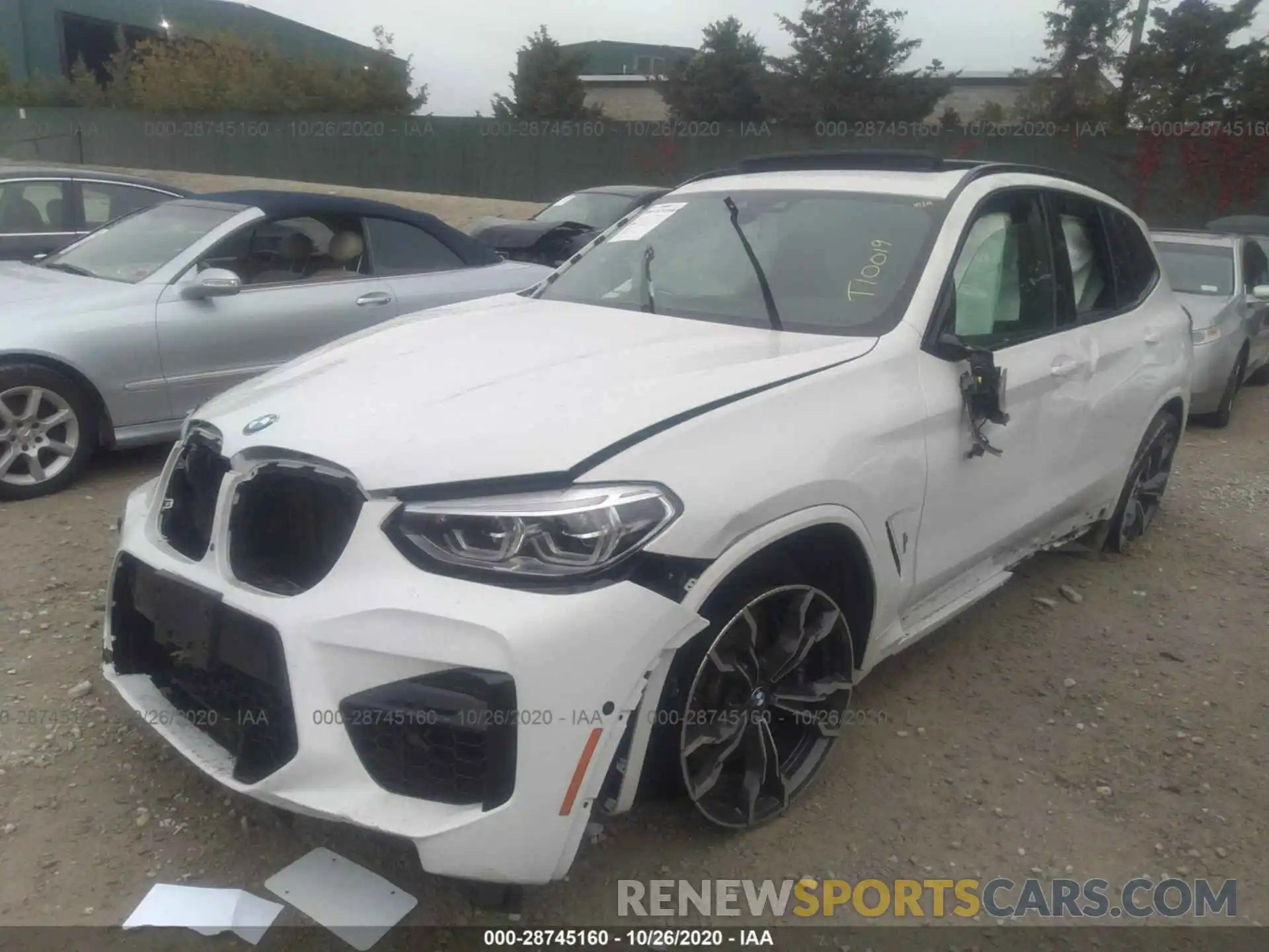 2 Photograph of a damaged car 5YMTS0C06LLT10019 BMW X3 M 2020