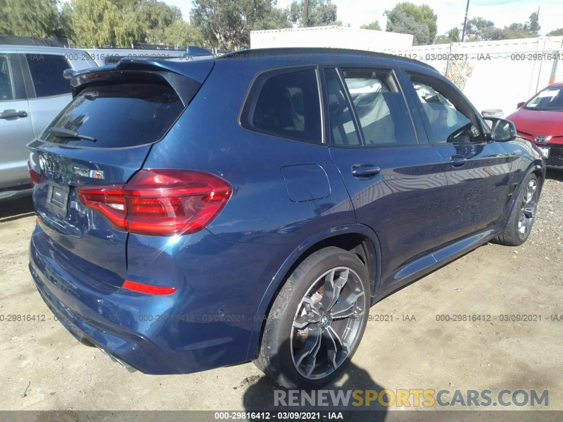 4 Photograph of a damaged car 5YMTS0C08L9B47311 BMW X3 M 2020