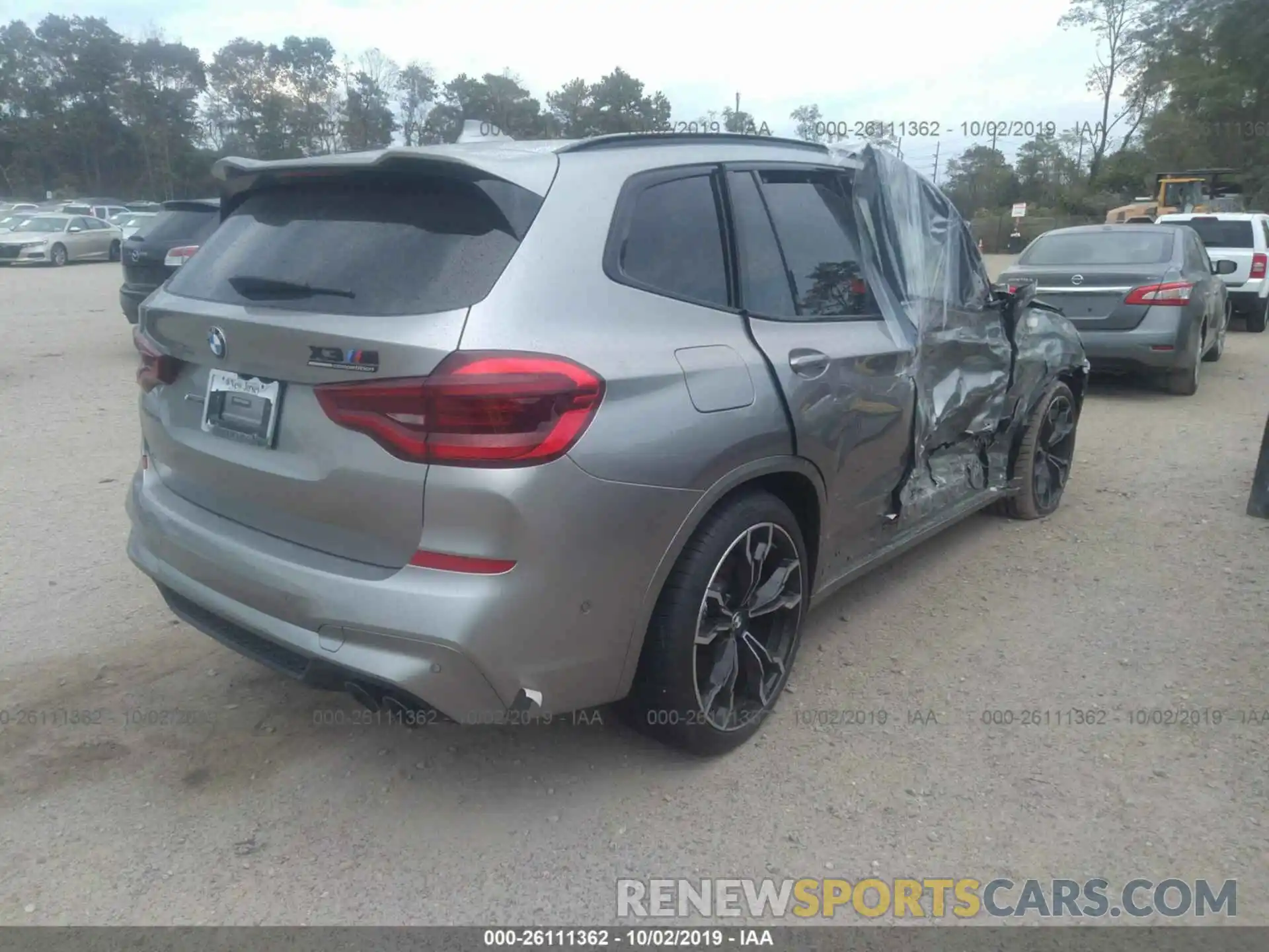 4 Photograph of a damaged car 5YMTS0C08LLT10023 BMW X3 M 2020