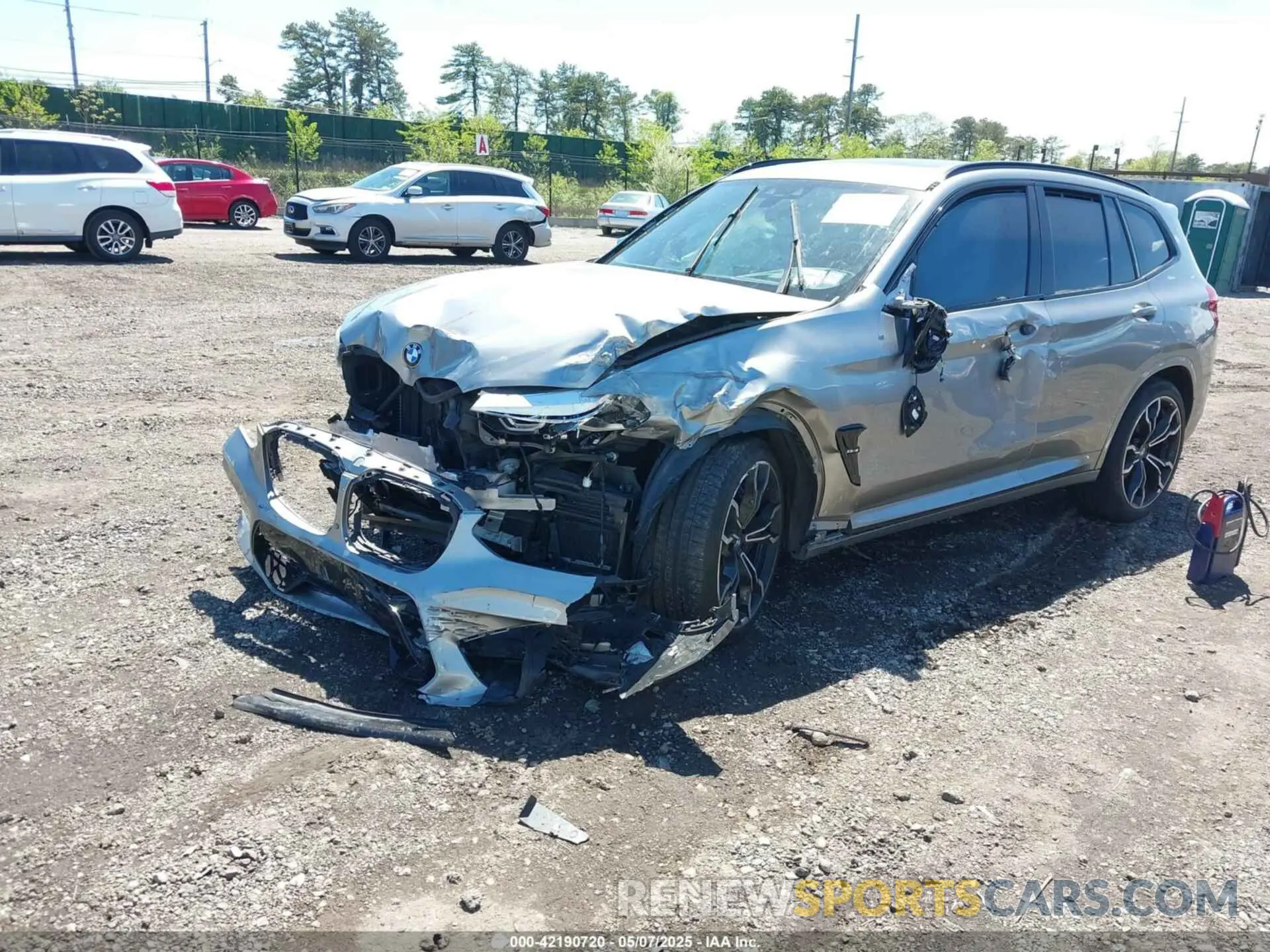 2 Photograph of a damaged car 5YMTS0C01M9G99914 BMW X3 M 2021