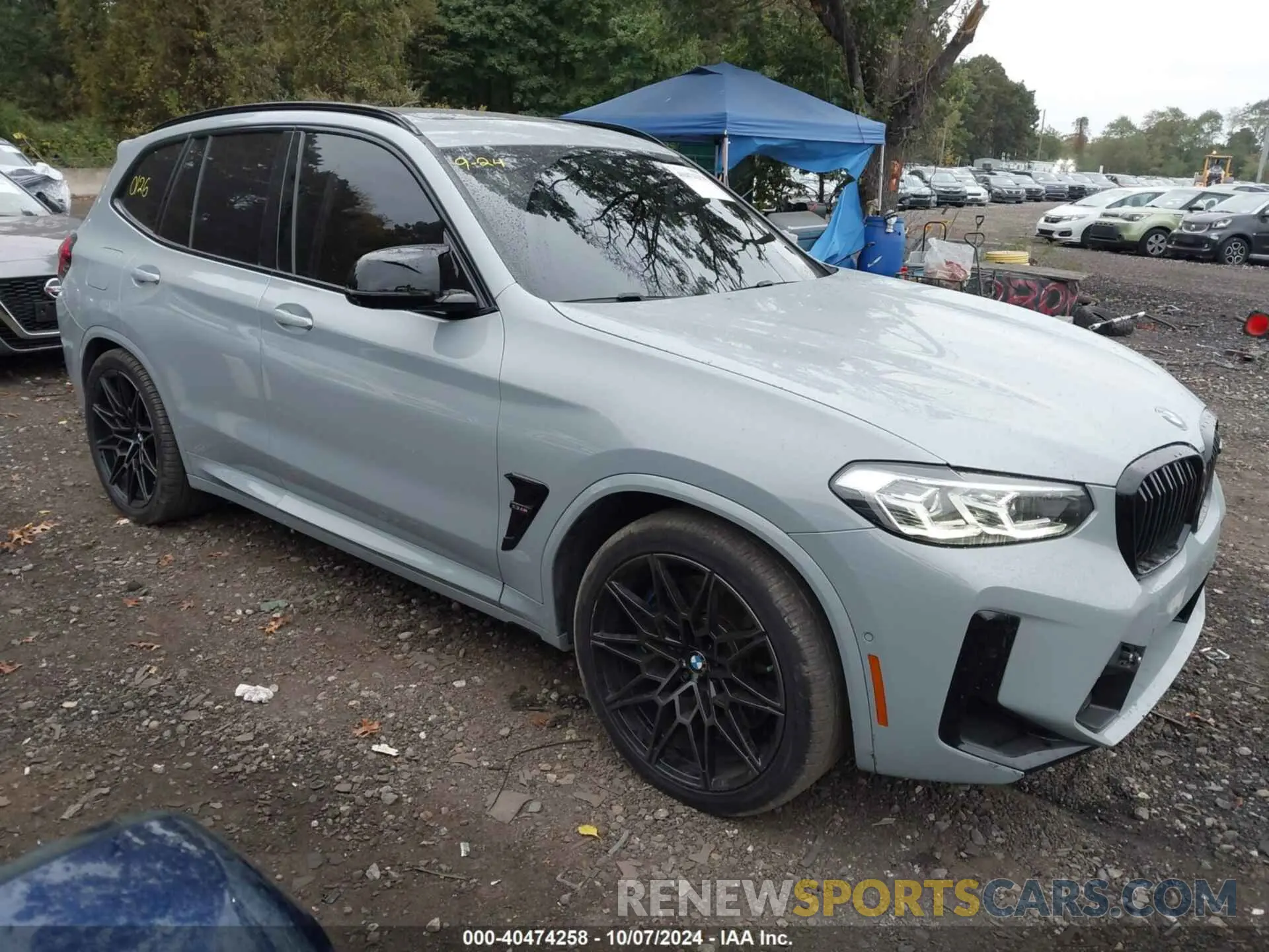 1 Photograph of a damaged car 5YM13EC05N9J89470 BMW X3 M 2022
