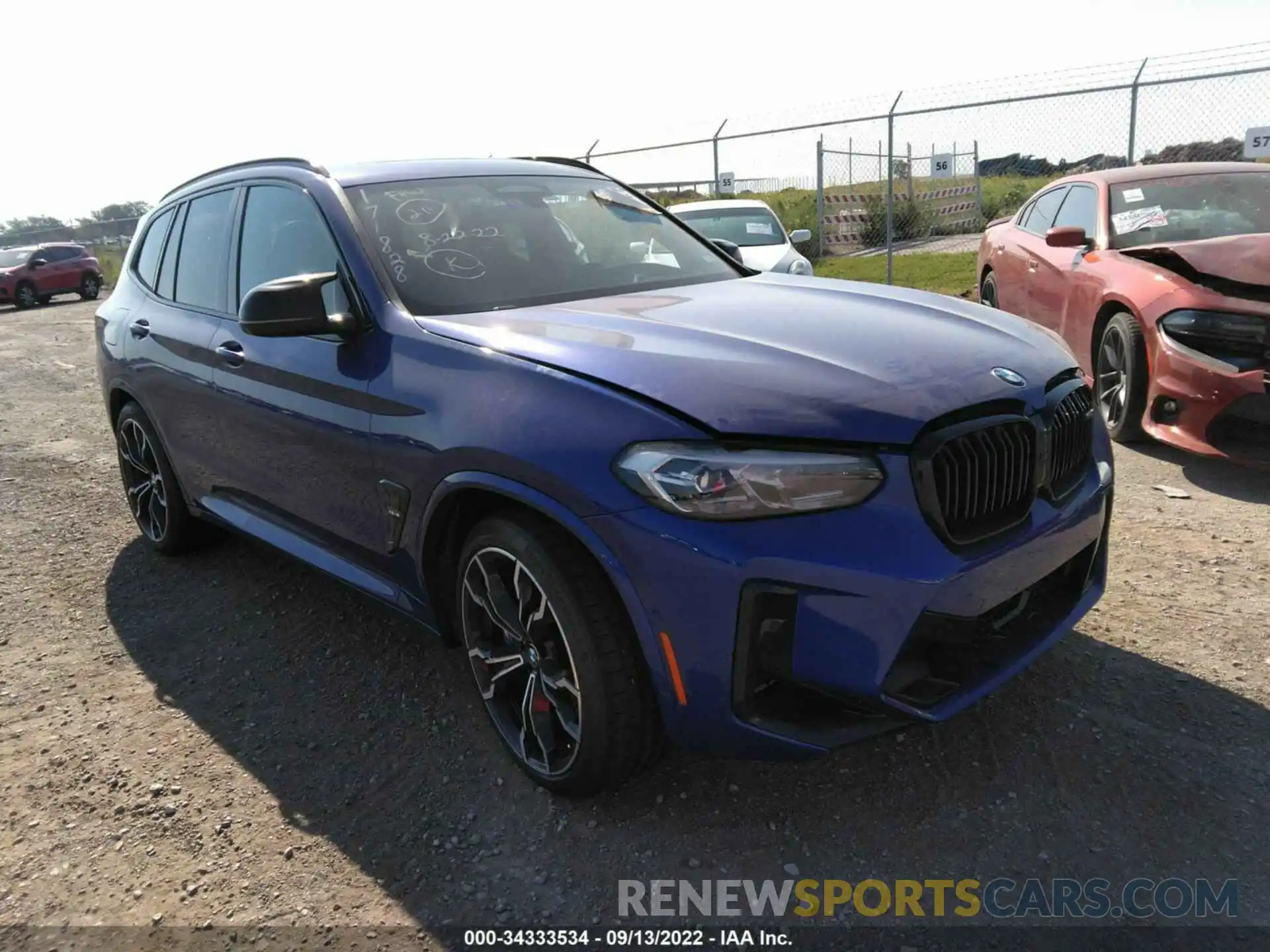 1 Photograph of a damaged car 5YM13EC06N9K67237 BMW X3 M 2022