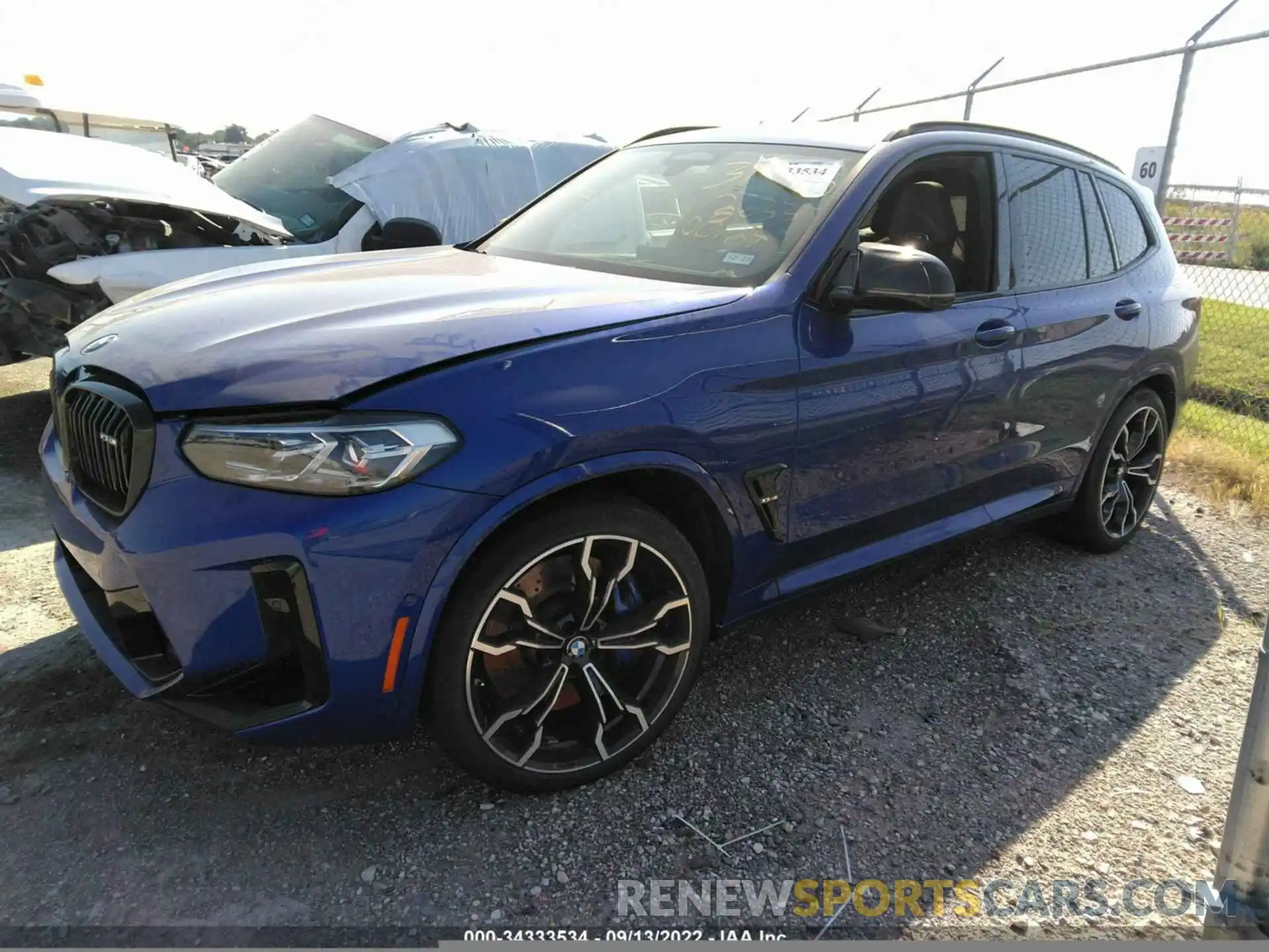 2 Photograph of a damaged car 5YM13EC06N9K67237 BMW X3 M 2022