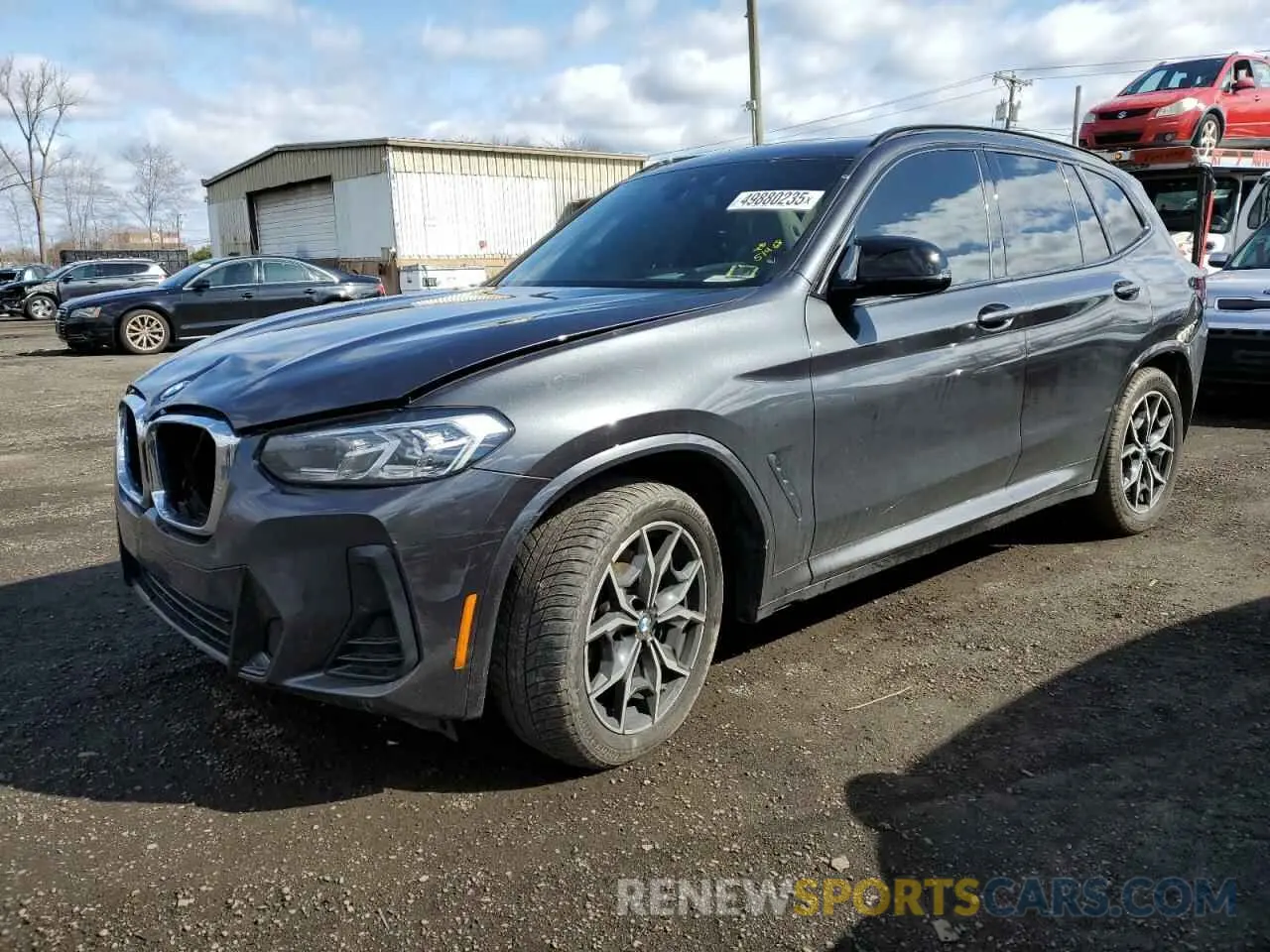 1 Photograph of a damaged car 5UX83DP02N9K18935 BMW X3 M40I 2022
