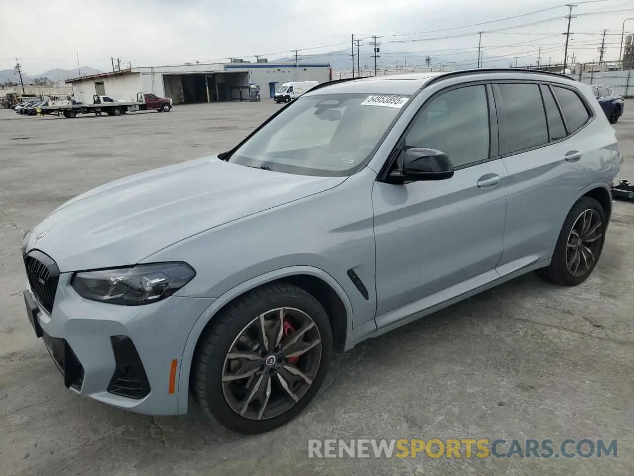 1 Photograph of a damaged car 5UX83DP02P9P42122 BMW X3 M40I 2023