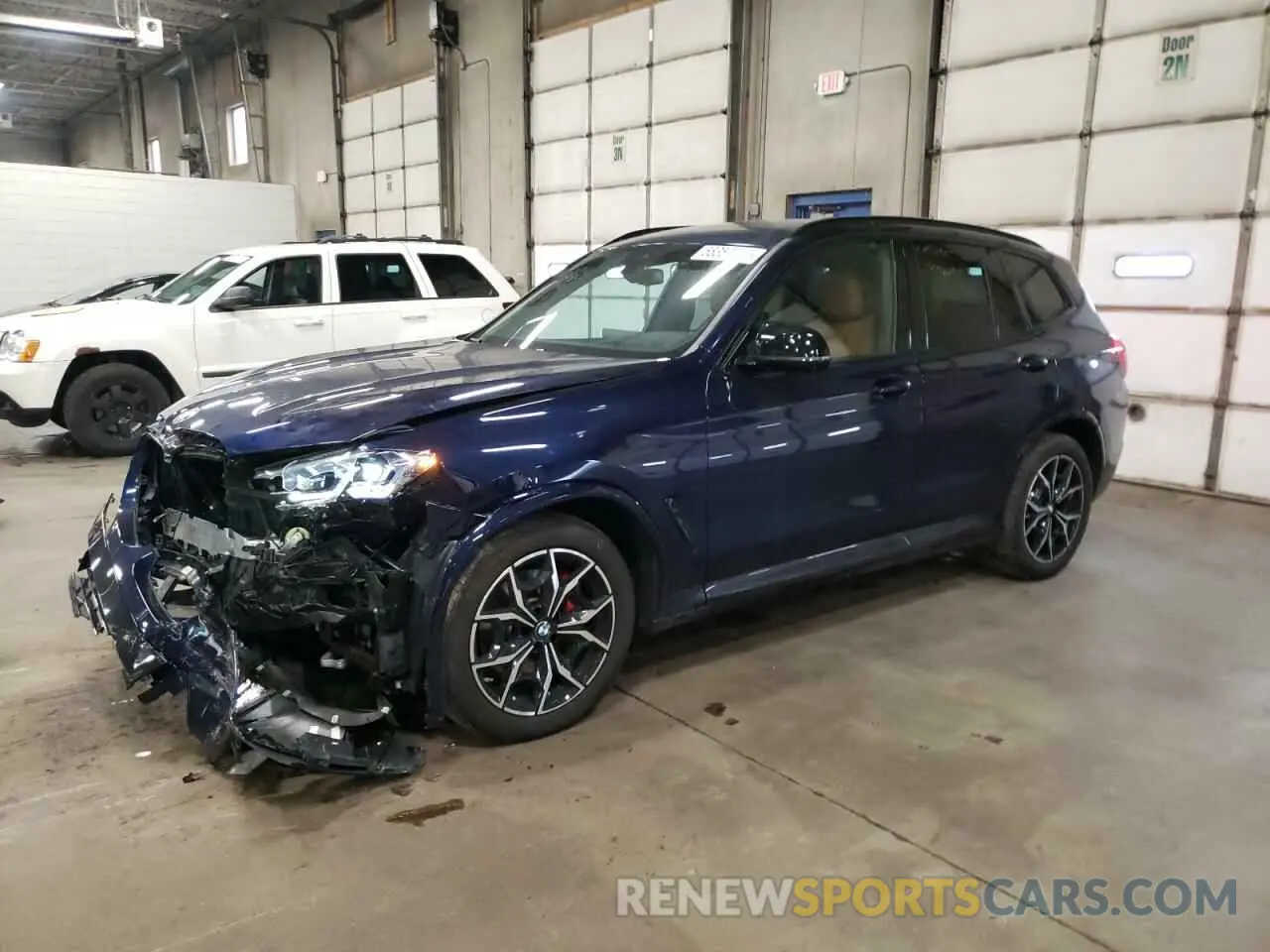 1 Photograph of a damaged car 5UX83DP03R9U53169 BMW X3 M40I 2024