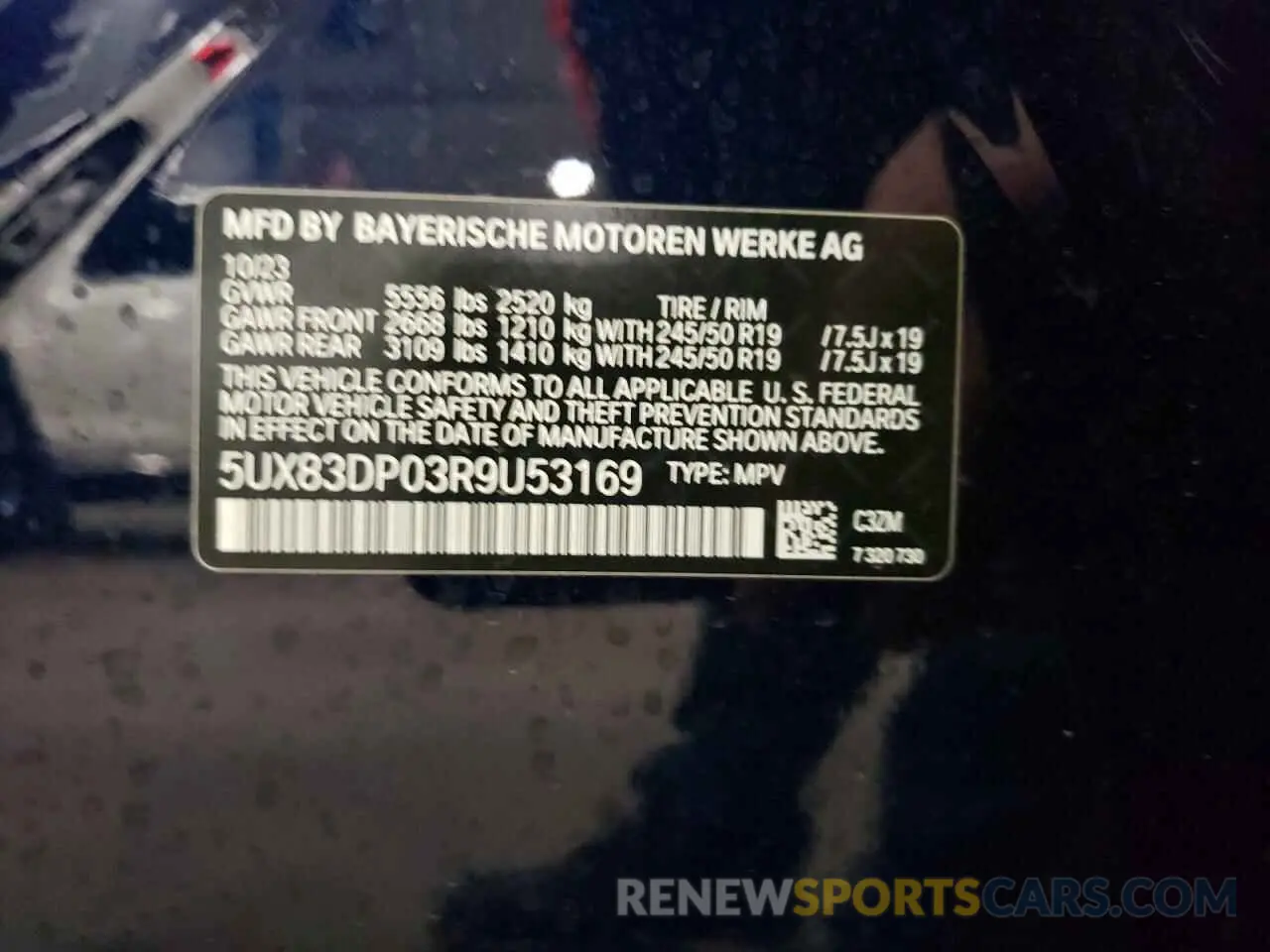 13 Photograph of a damaged car 5UX83DP03R9U53169 BMW X3 M40I 2024