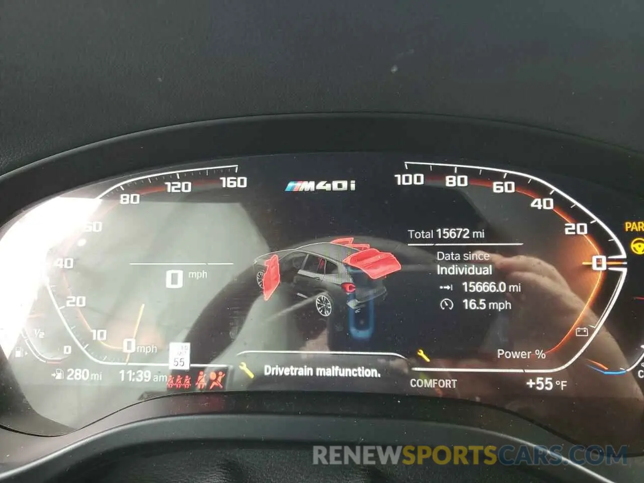 9 Photograph of a damaged car 5UX83DP05R9V62300 BMW X3 M40I 2024