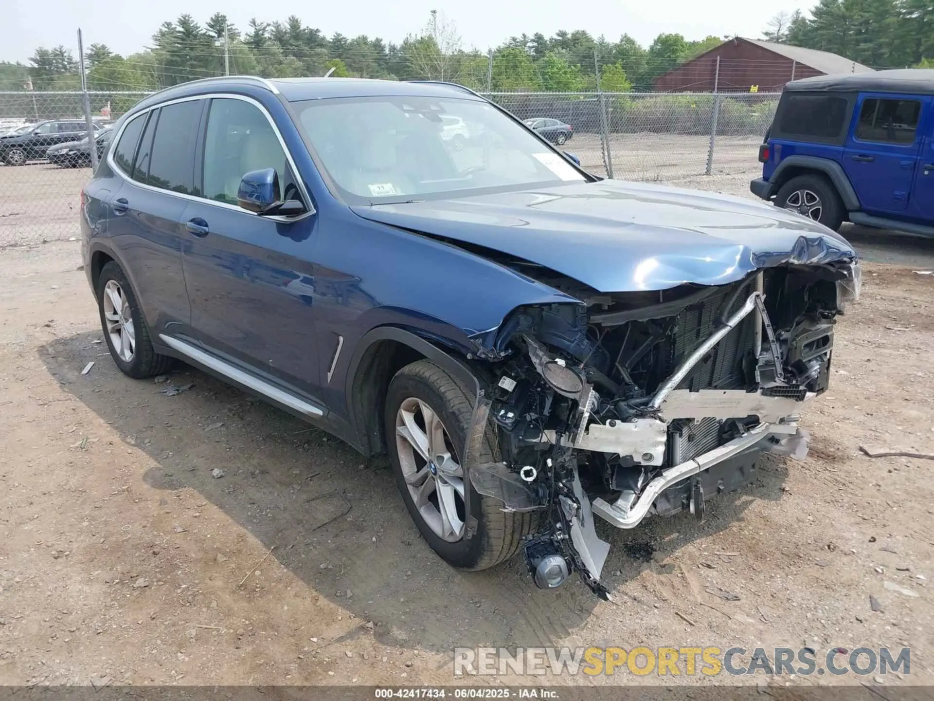 1 Photograph of a damaged car 5UXTS1C04M9E30643 BMW X3 PHEV 2021