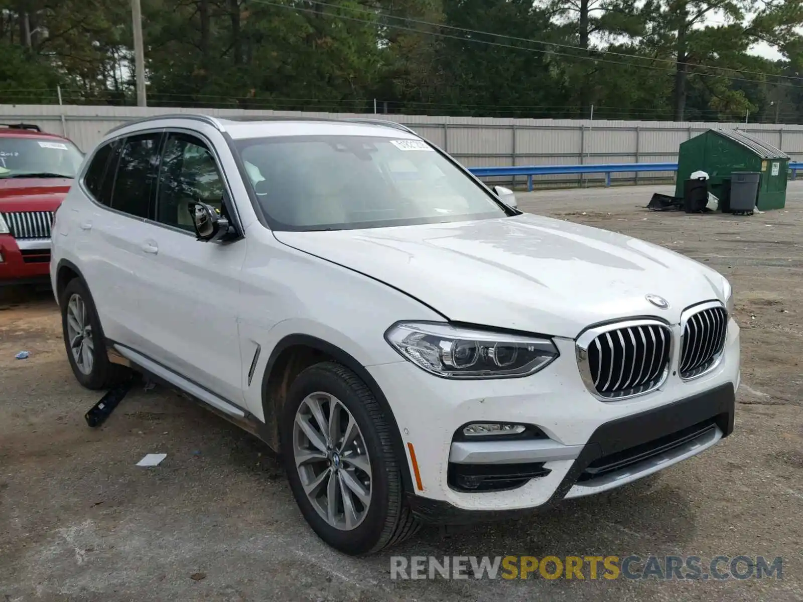 1 Photograph of a damaged car 5UXTR7C50KLF27459 BMW X3 SDRIVE3 2019