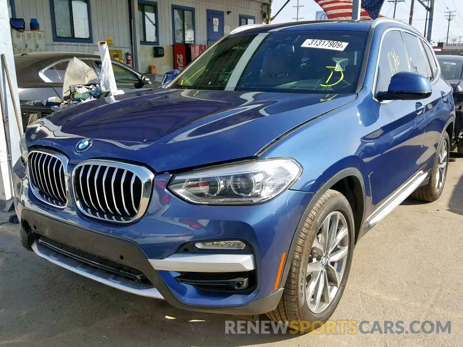 2 Photograph of a damaged car 5UXTR7C56KLF31645 BMW X3 SDRIVE3 2019