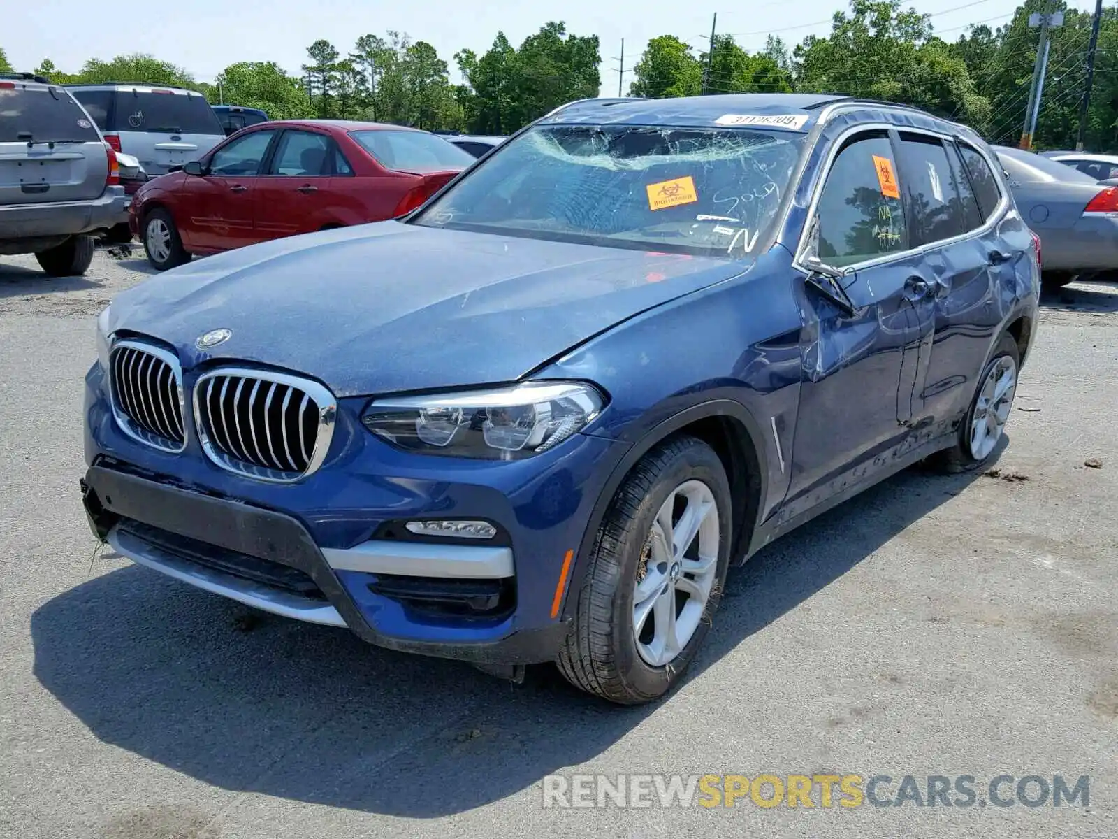 2 Photograph of a damaged car 5UXTR7C57KLF27264 BMW X3 SDRIVE3 2019