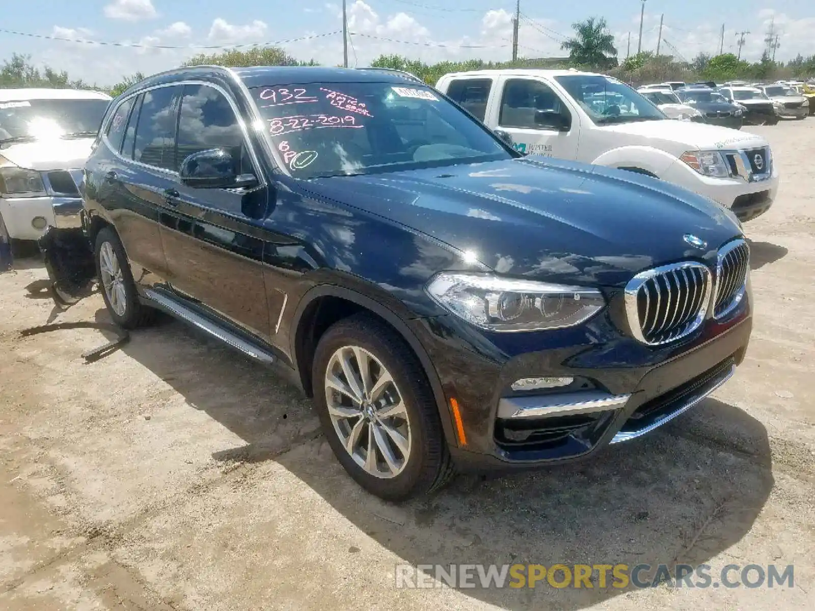 1 Photograph of a damaged car 5UXTR7C58KLF36555 BMW X3 SDRIVE3 2019