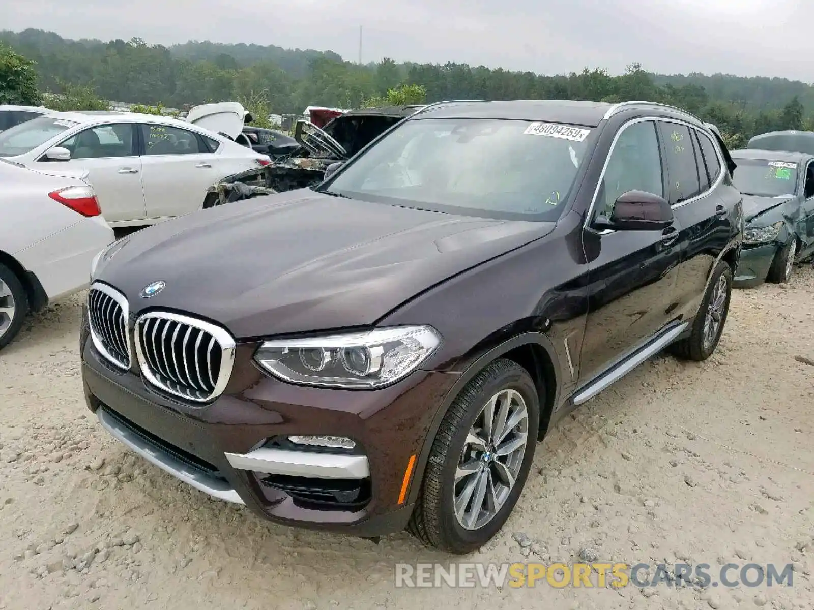 2 Photograph of a damaged car 5UXTR7C59KLF25273 BMW X3 SDRIVE3 2019