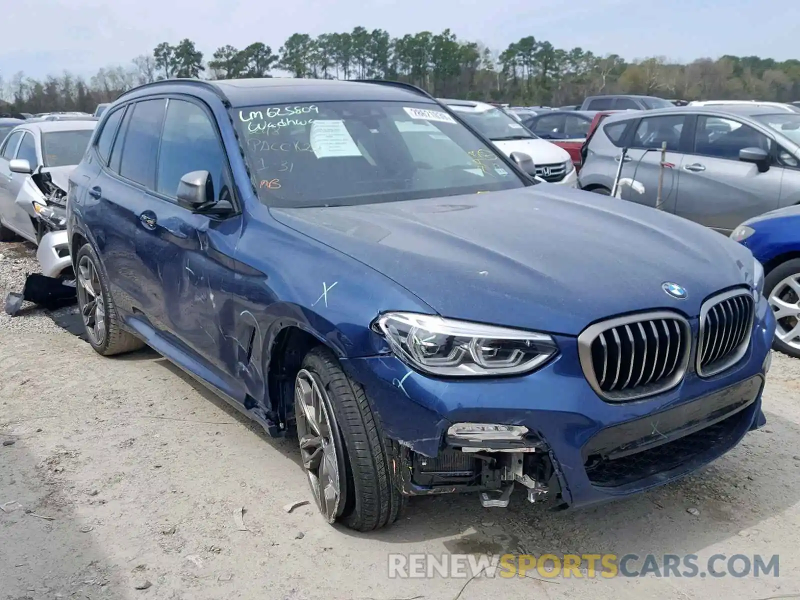 1 Photograph of a damaged car 5UXTS3C58K0Z07175 BMW X3 XDRIVEM 2019