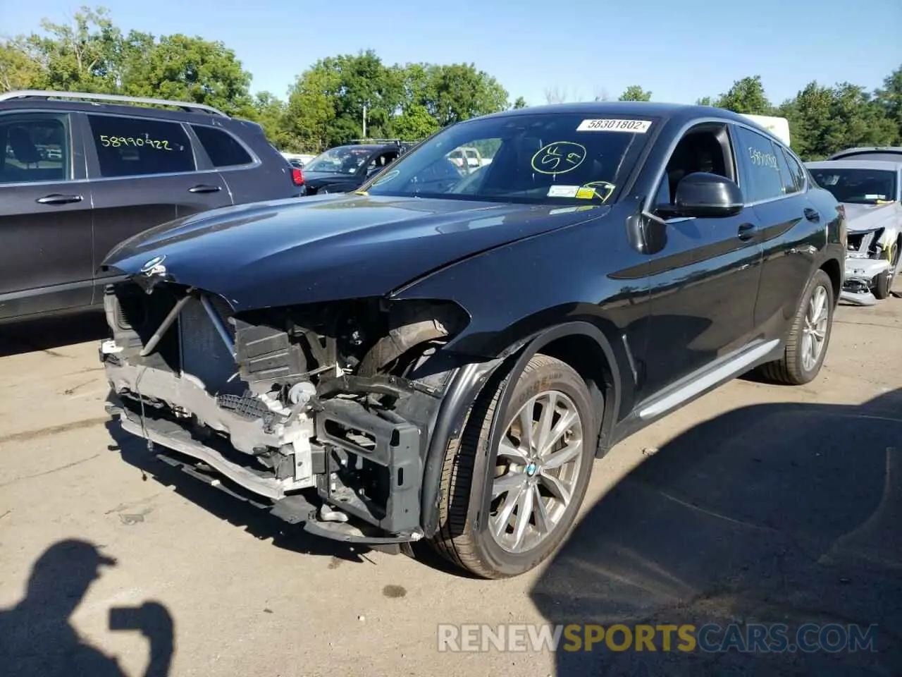 2 Photograph of a damaged car 5UXUJ3C53KLG54663 BMW X4 2019