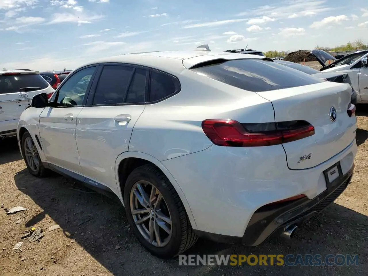 2 Photograph of a damaged car 5UXUJ3C55KLG54874 BMW X4 2019