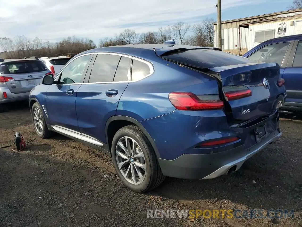 2 Photograph of a damaged car 5UXUJ3C58KLG52553 BMW X4 2019