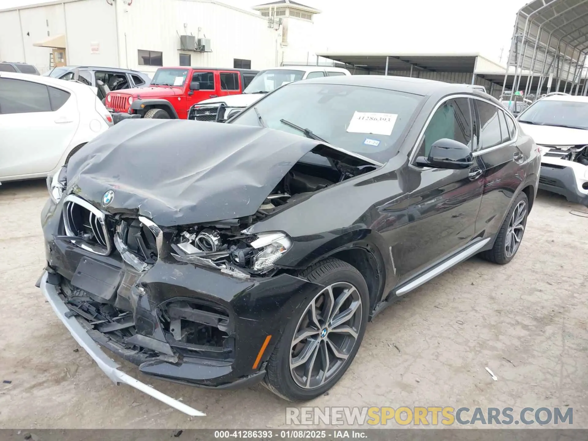 2 Photograph of a damaged car 5UXUJ3C58KLG55968 BMW X4 2019