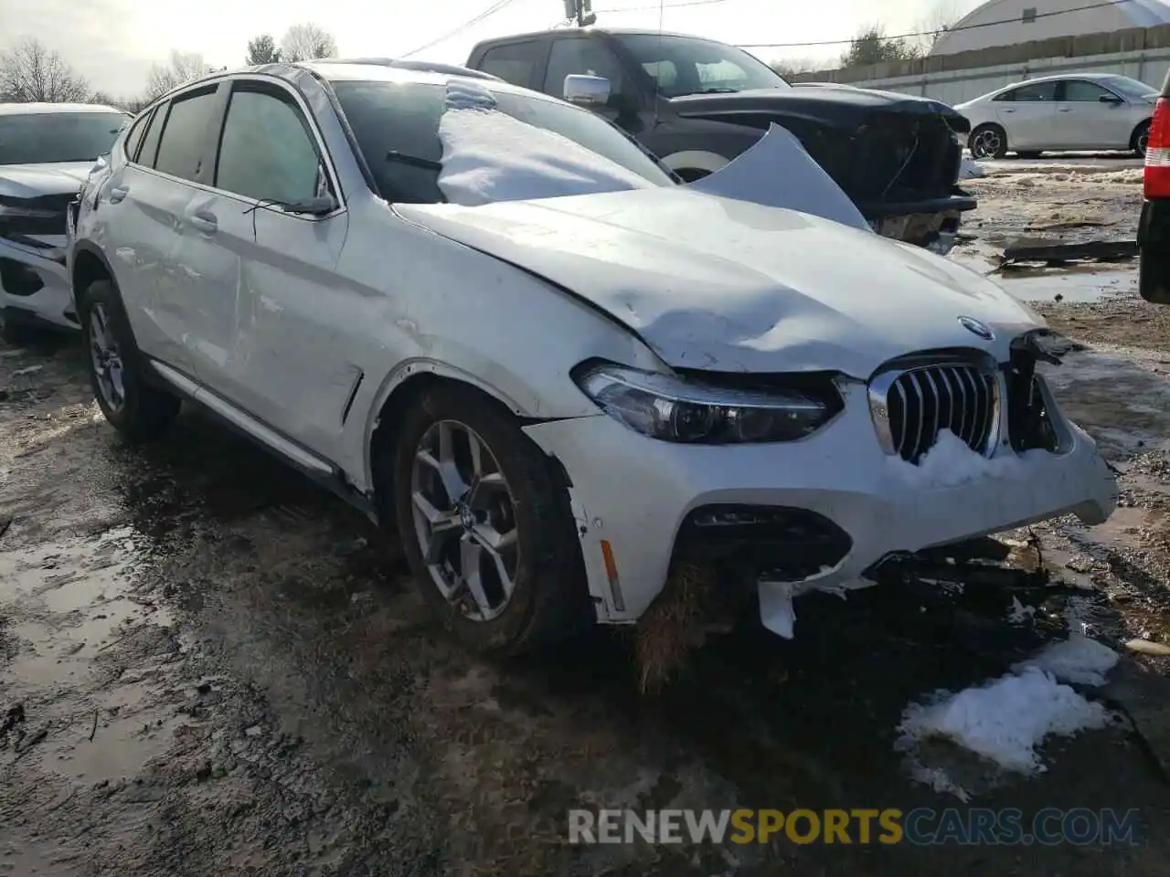 1 Photograph of a damaged car 5UX2V1C01M9H80444 BMW X4 2021