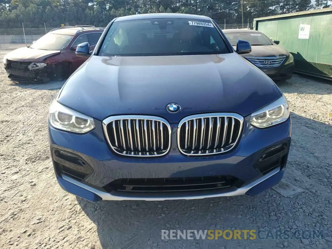 5 Photograph of a damaged car 5UX2V1C06M9D87667 BMW X4 2021