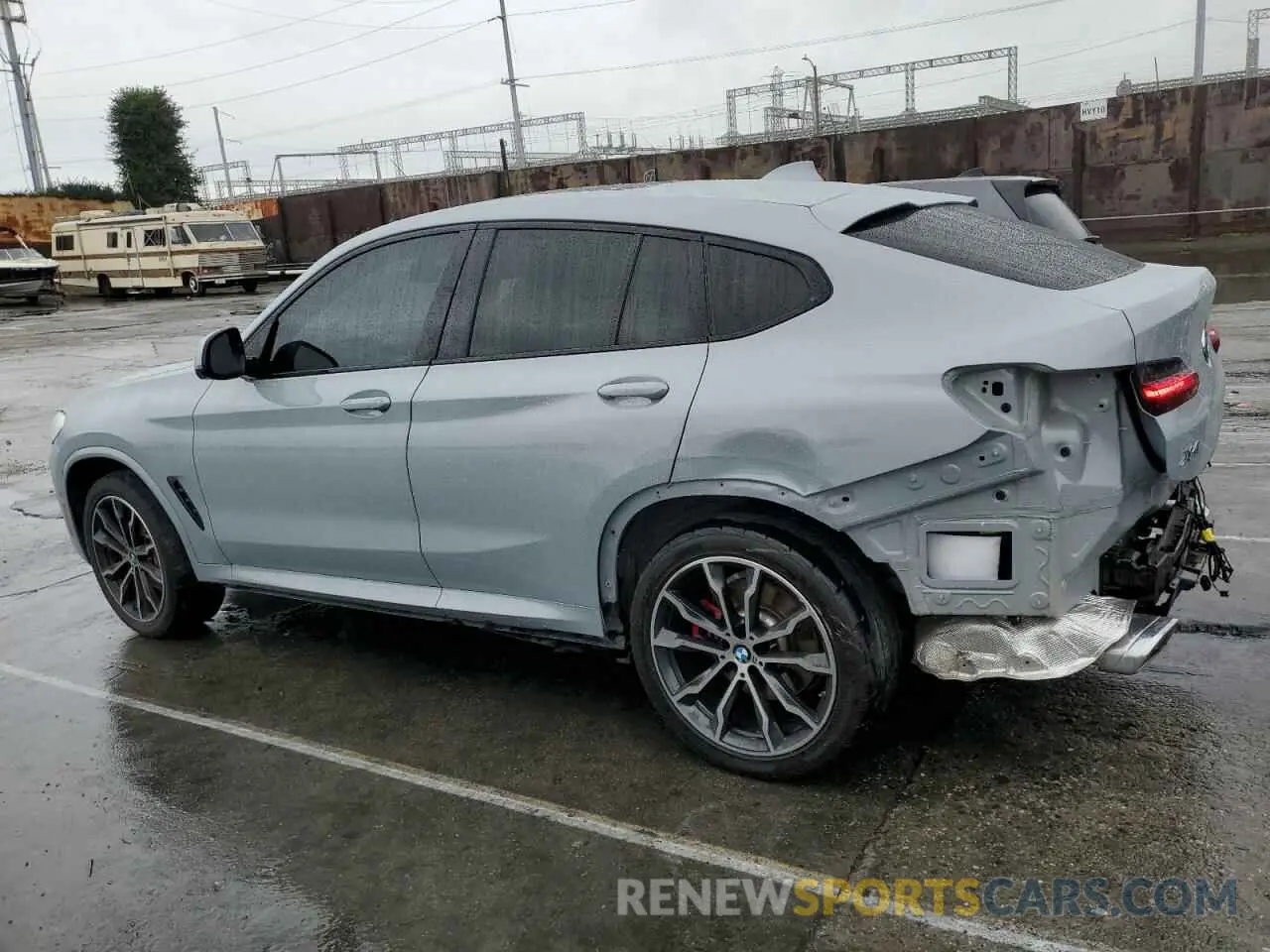 2 Photograph of a damaged car 5UX33DT01N9K75935 BMW X4 2022