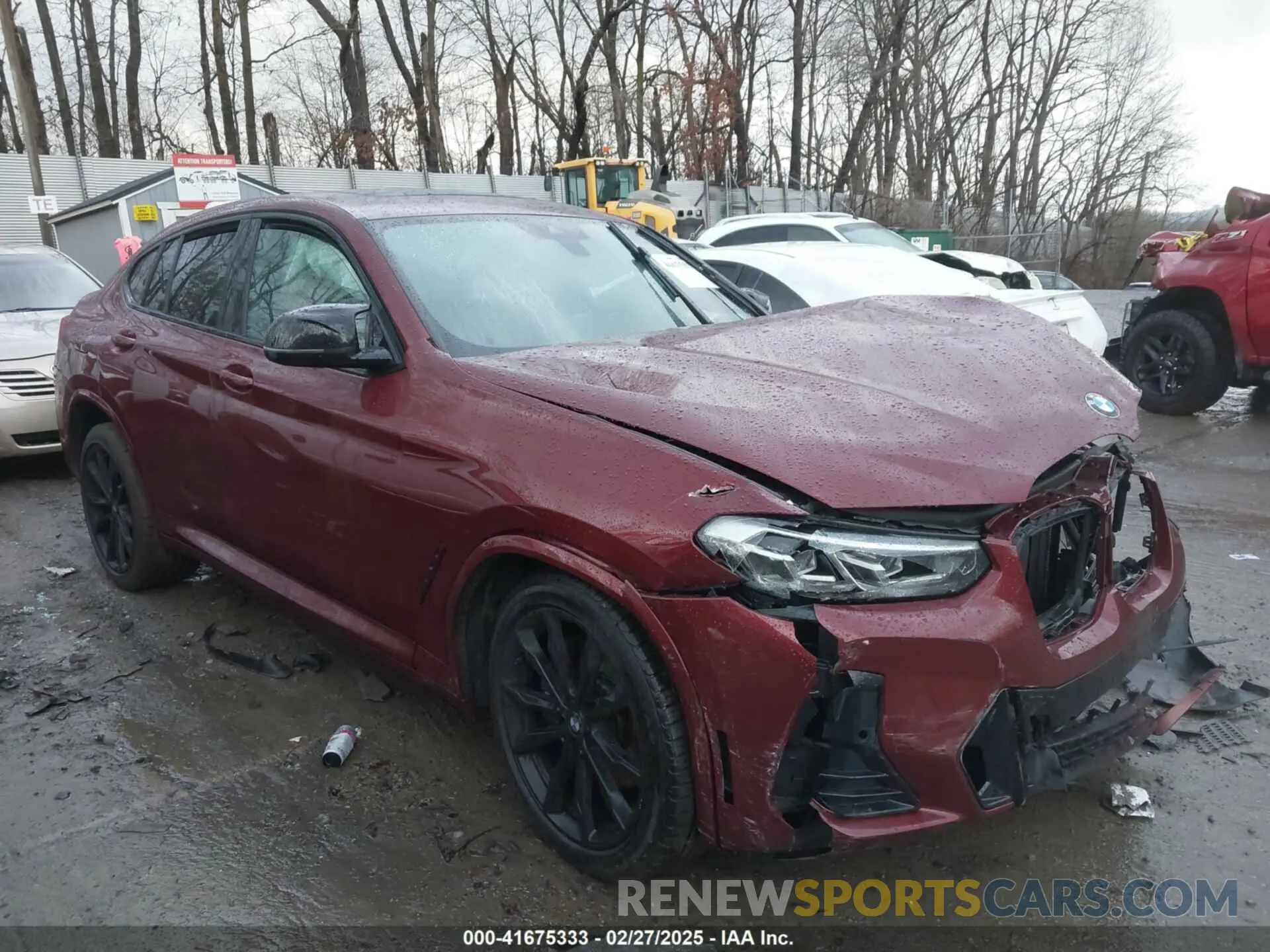 1 Photograph of a damaged car 5UX43DT09N9J96761 BMW X4 2022