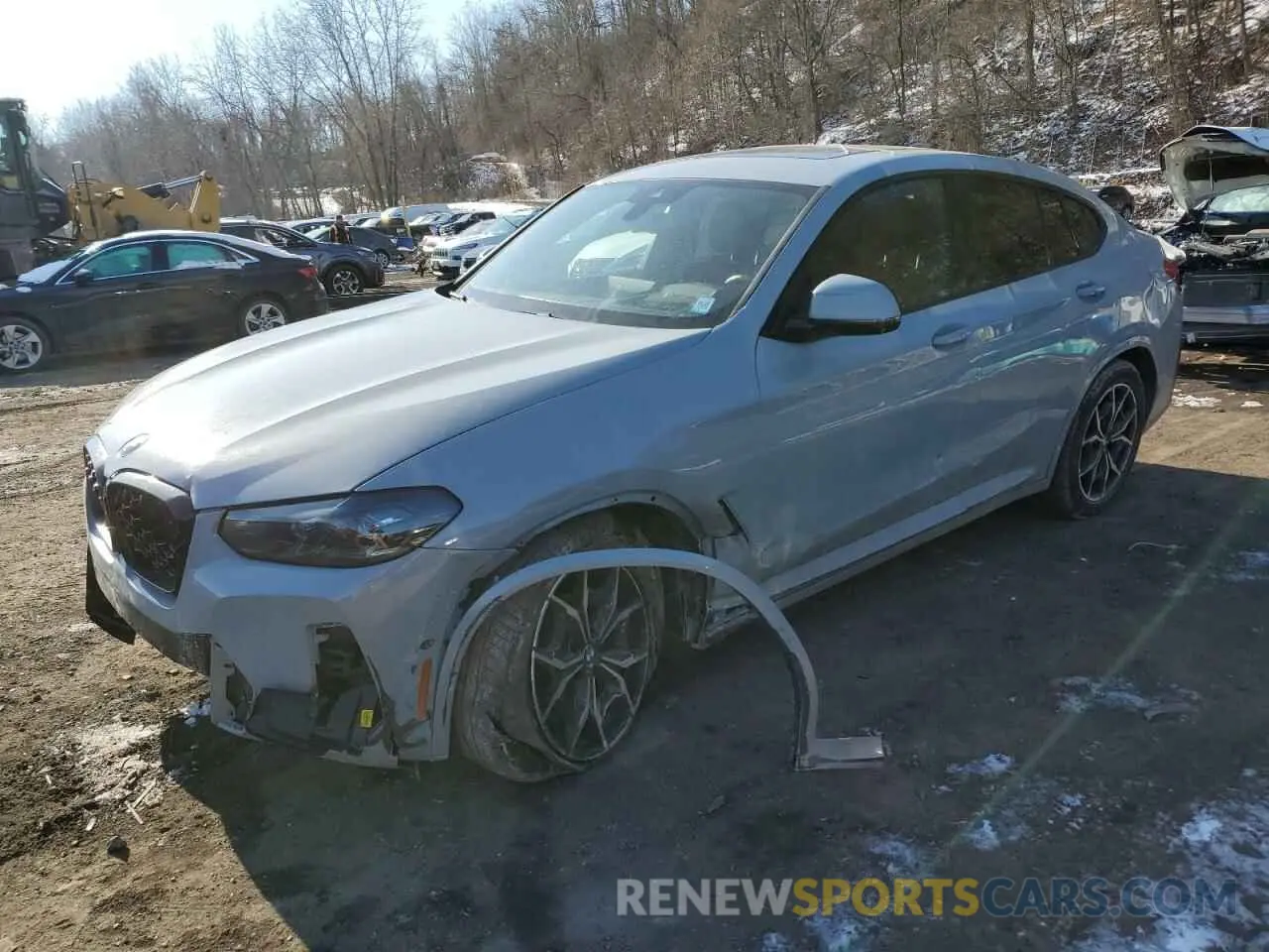 1 Photograph of a damaged car 5UX33DT06P9S04622 BMW X4 2023