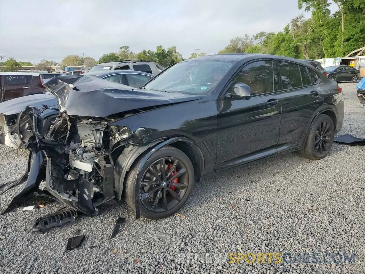 1 Photograph of a damaged car 5UX43DT00R9V20010 BMW X4 2024