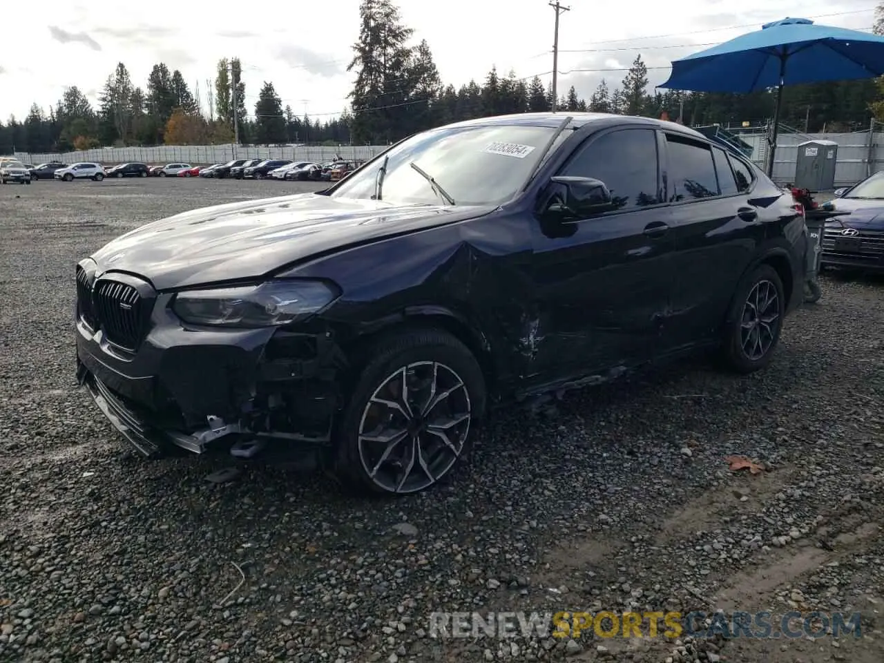 1 Photograph of a damaged car 5UX43DT07R9W67330 BMW X4 2024