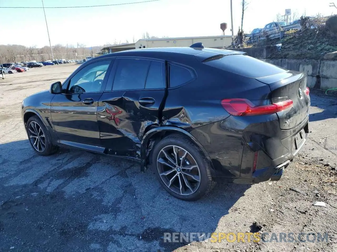 2 Photograph of a damaged car 5UX33DT02S9X64212 BMW X4 2025