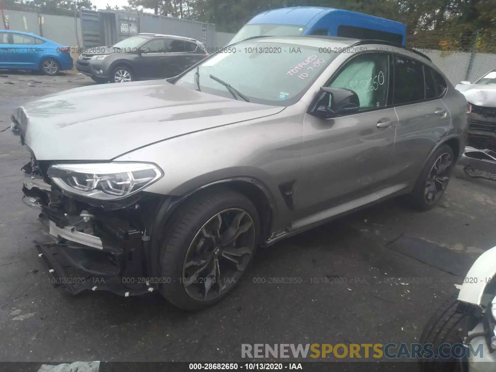 2 Photograph of a damaged car 5YMUJ0C07LLA99553 BMW X4 M 2020