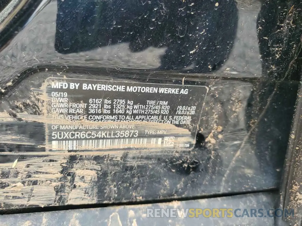13 Photograph of a damaged car 5UXCR6C54KLL35873 BMW X5 2019