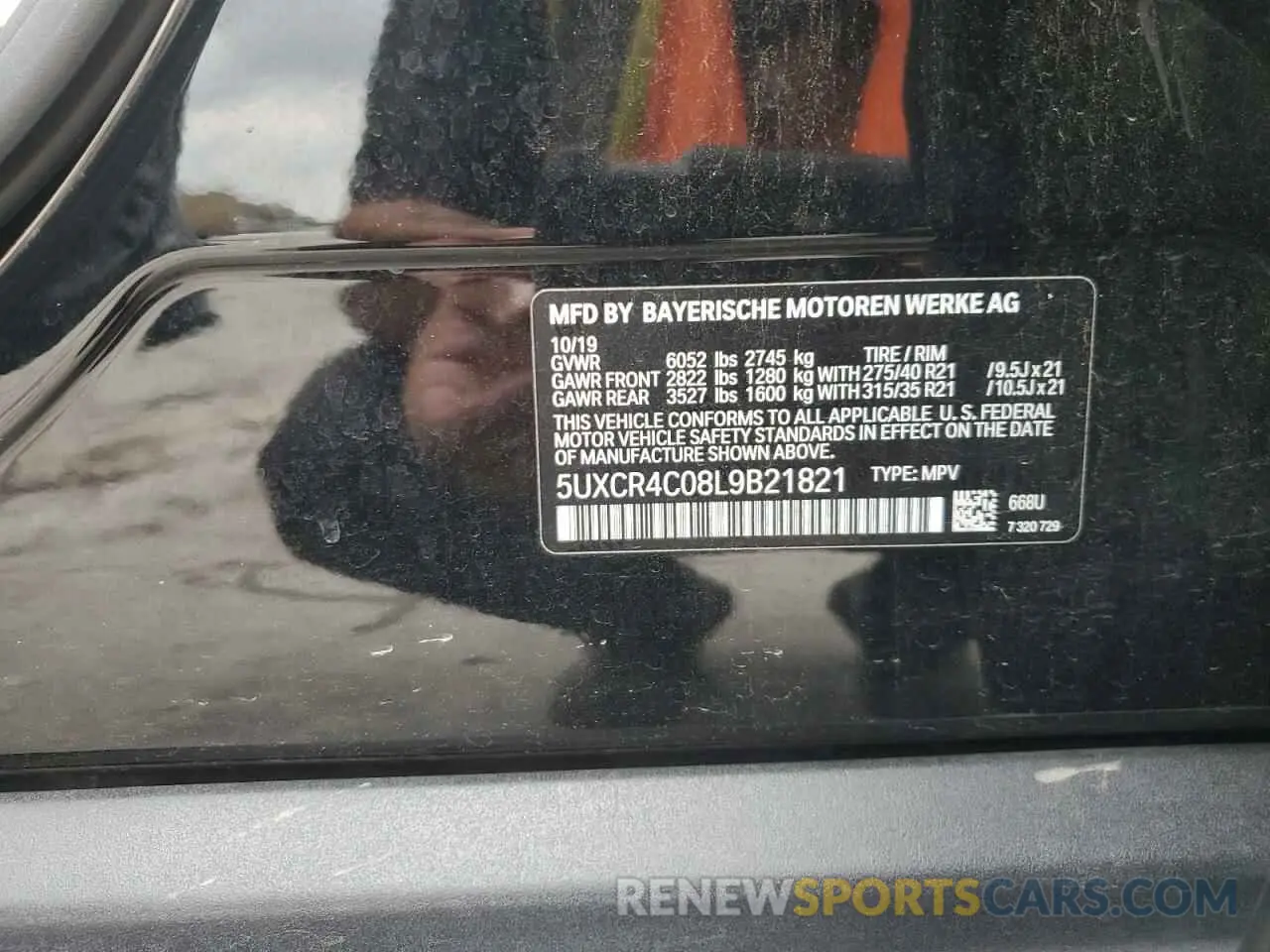 13 Photograph of a damaged car 5UXCR4C08L9B21821 BMW X5 2020