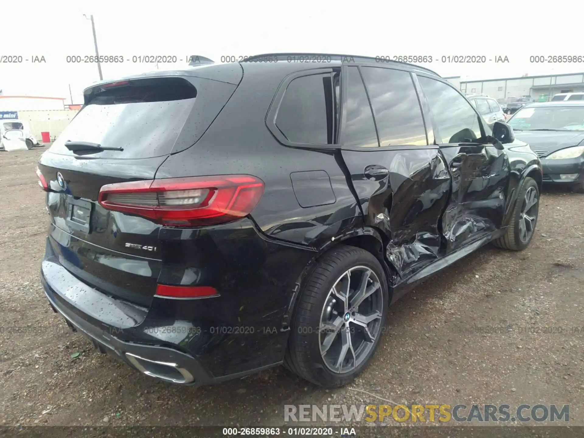 4 Photograph of a damaged car 5UXCR4C09LLE31060 BMW X5 2020