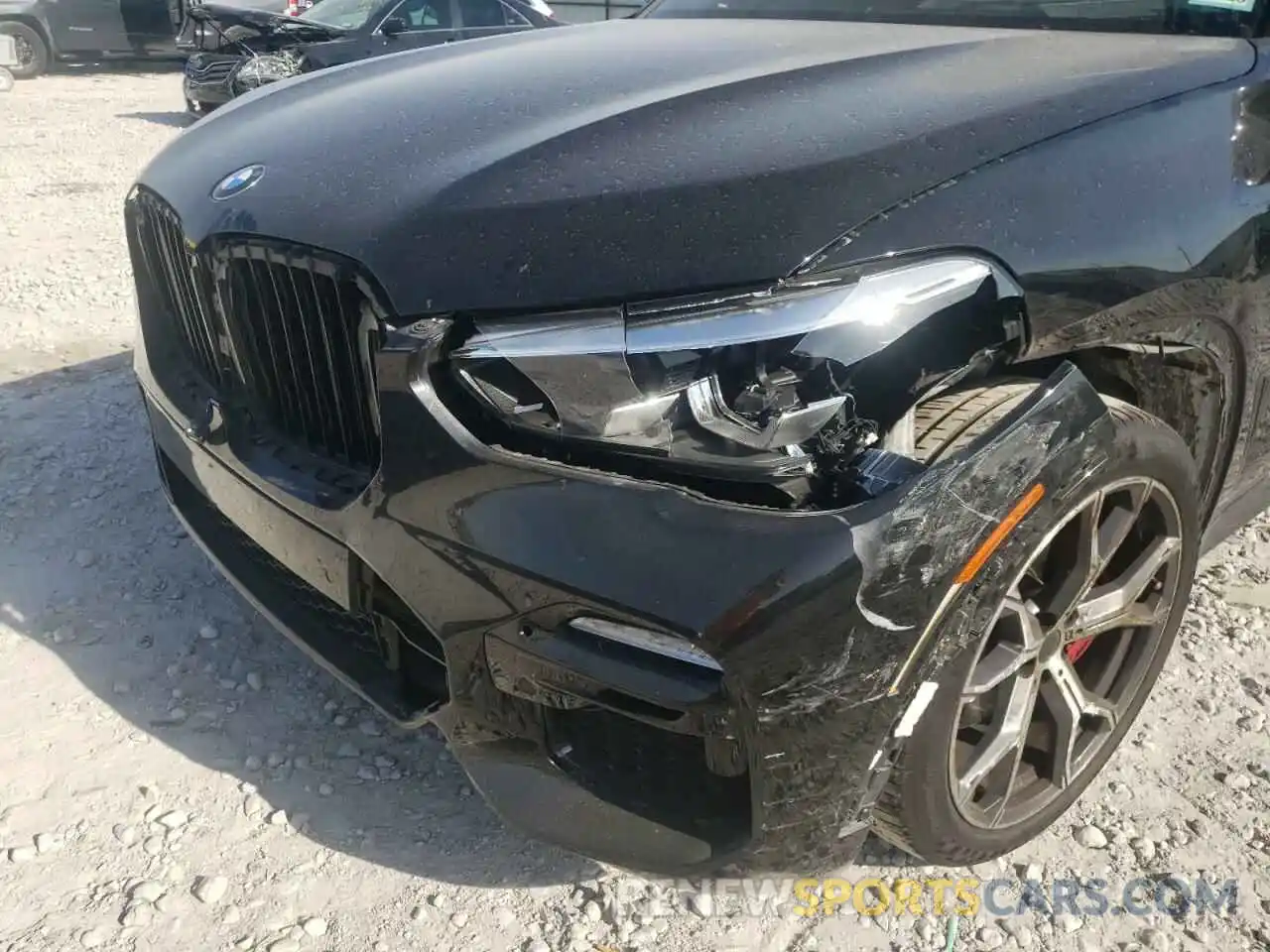 9 Photograph of a damaged car 5UXCR6C08M9H56664 BMW X5 2021