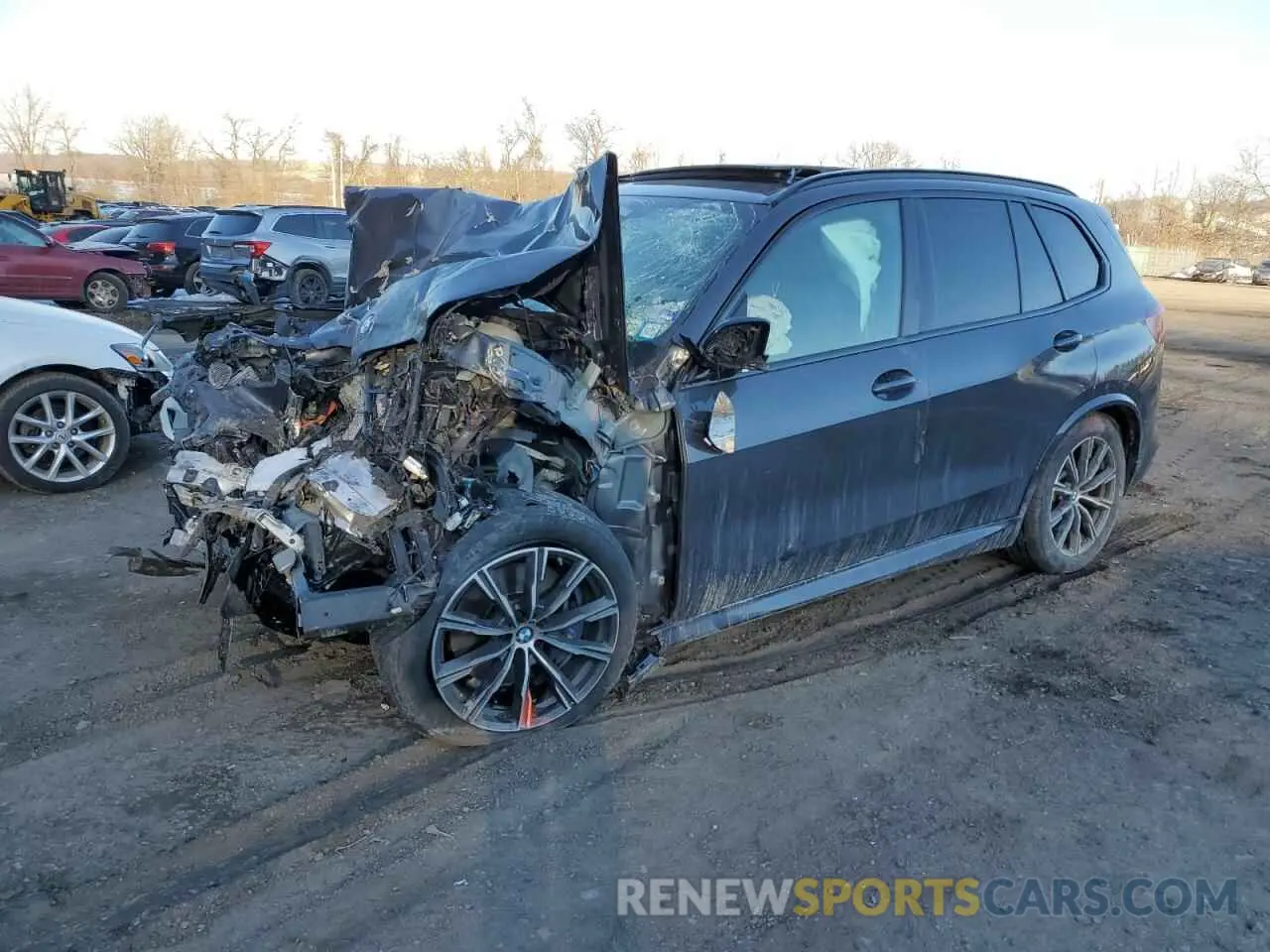 1 Photograph of a damaged car 5UXCR6C09M9H41736 BMW X5 2021