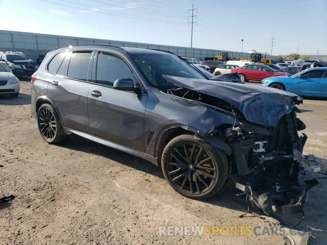 4 Photograph of a damaged car 5UXJU4C08M9E18059 BMW X5 2021