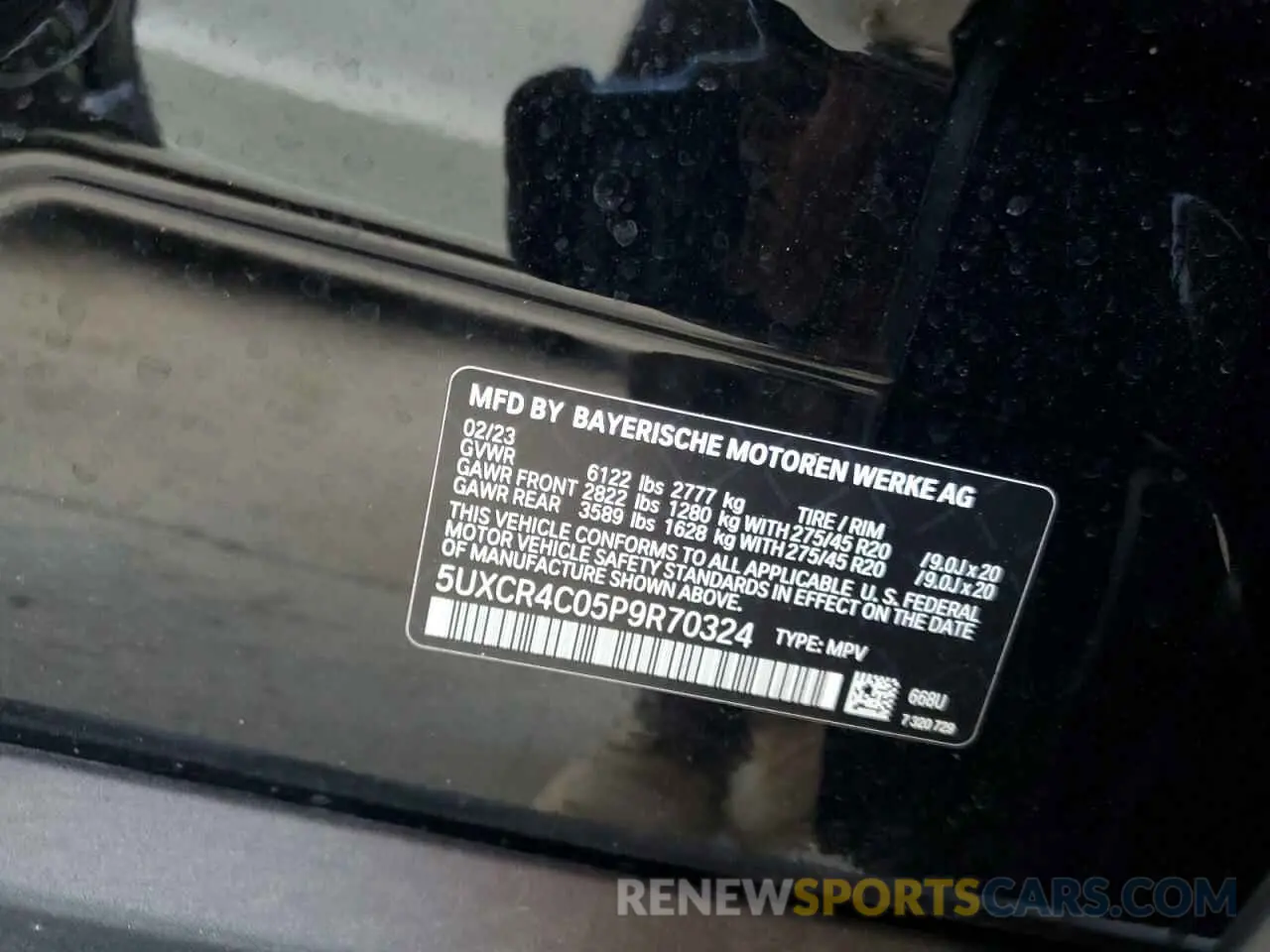 12 Photograph of a damaged car 5UXCR4C05P9R70324 BMW X5 2023